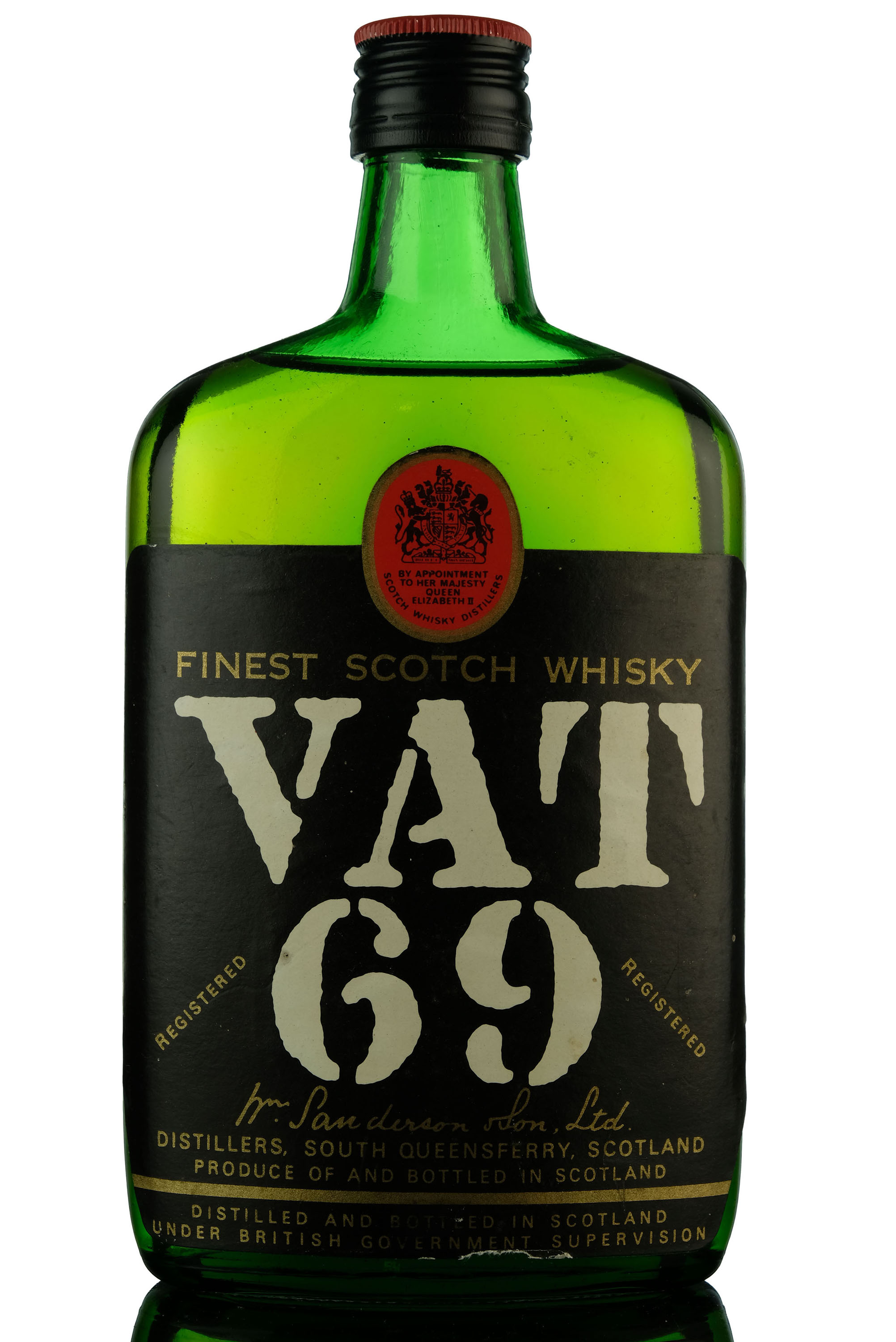 VAT 69 - 1980s - Half Bottle