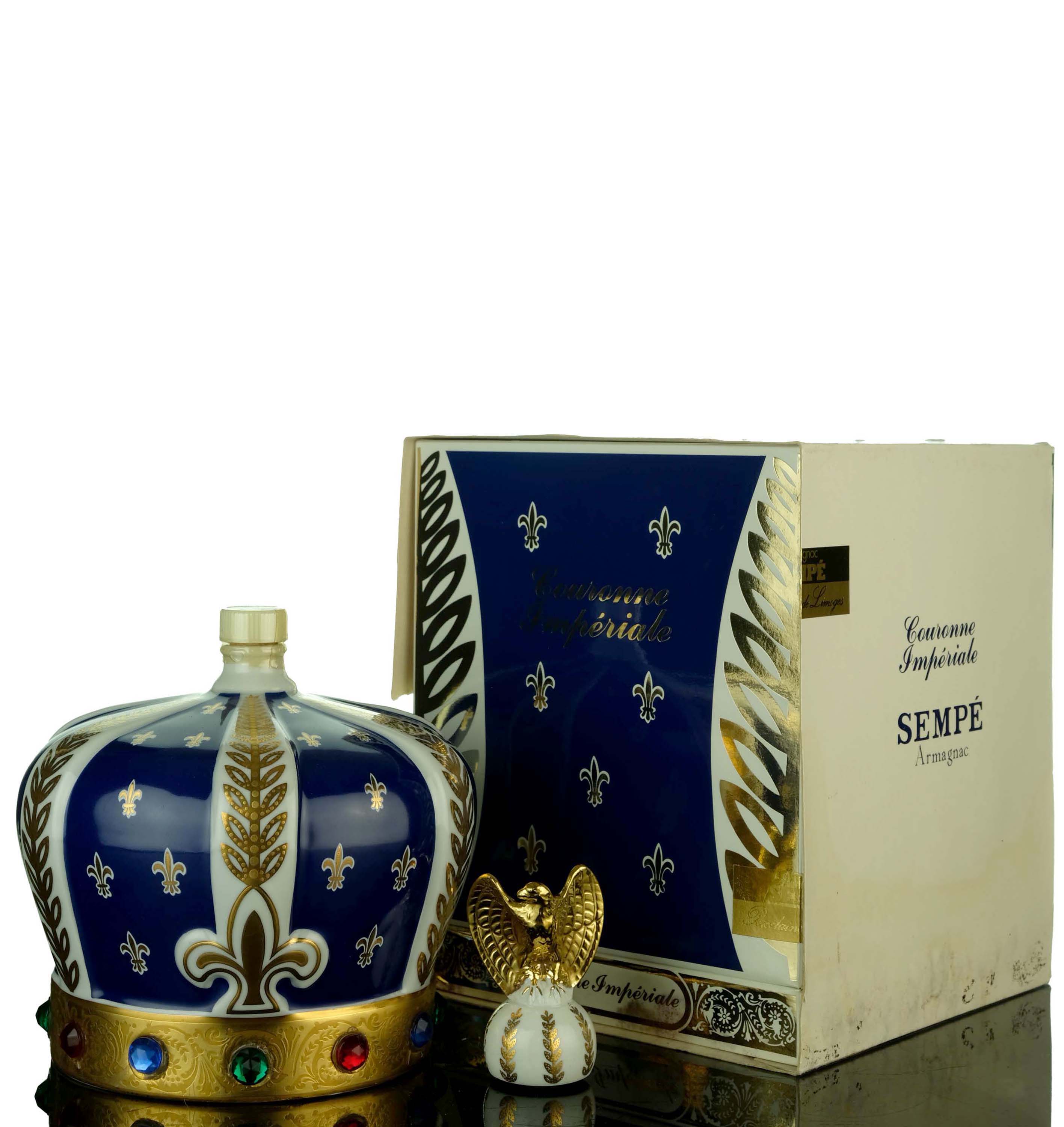 Sempe XO Imperial Armagnac - Napoleon Crown Limoges Porcelain