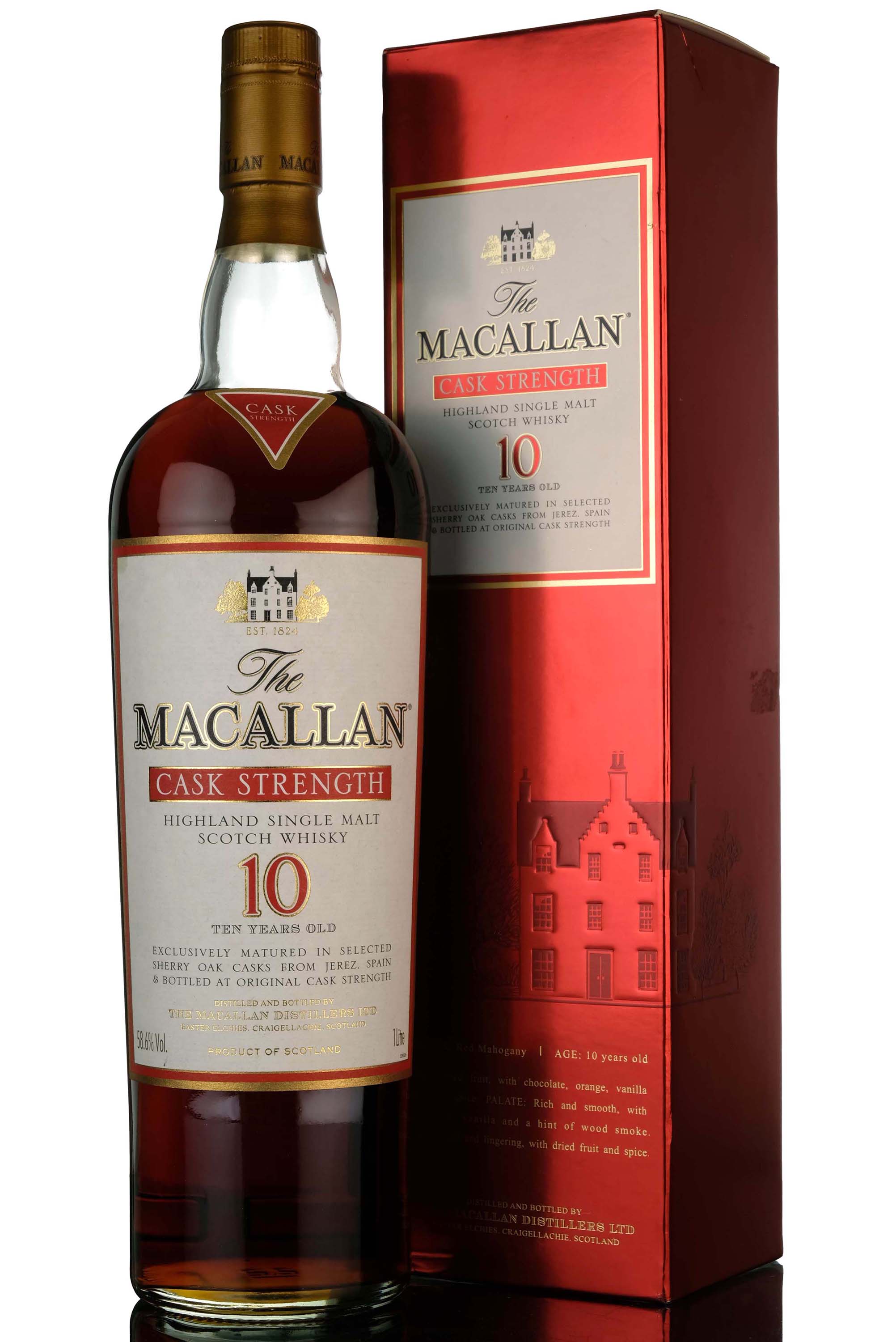 Macallan 10 Year Old - Sherry Cask - Cask Strength 58.6% - 1 Litre