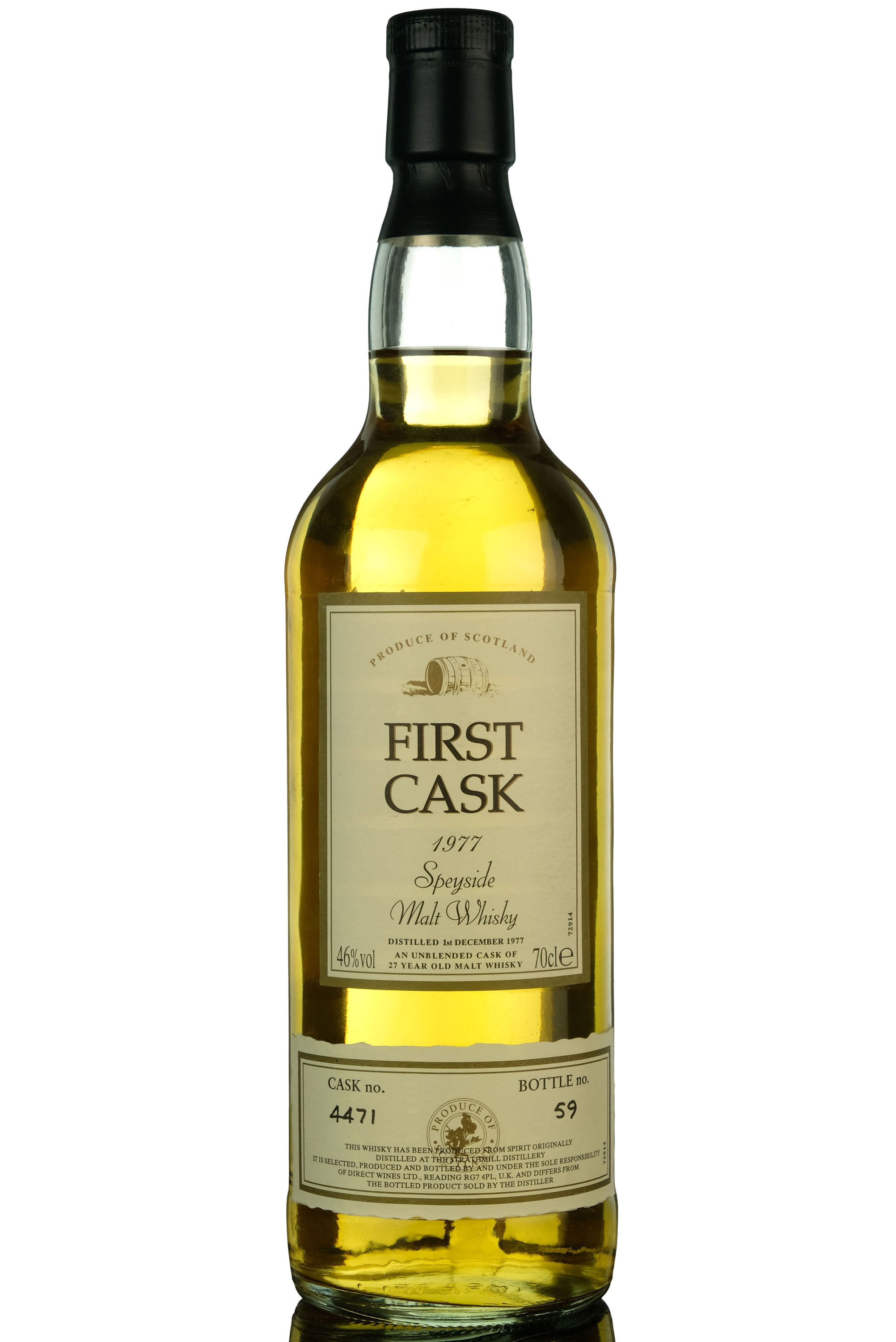 Strathmill 1977 - 27 Year Old - First Cask - Single Cask 4471
