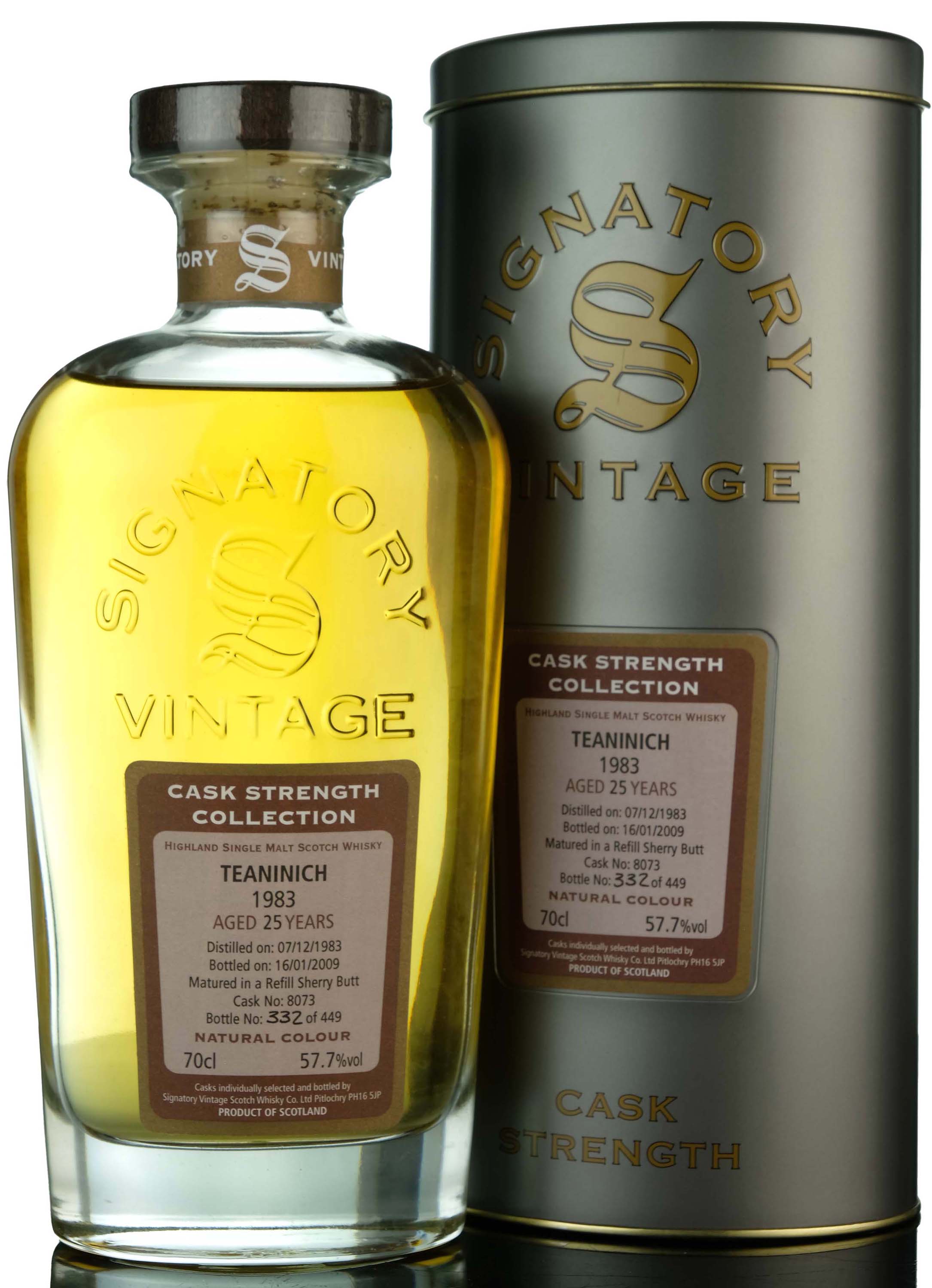 Teaninich 1983-2009 - 25 Year Old - Signatory Vintage - Cask Strength Collection - Single 