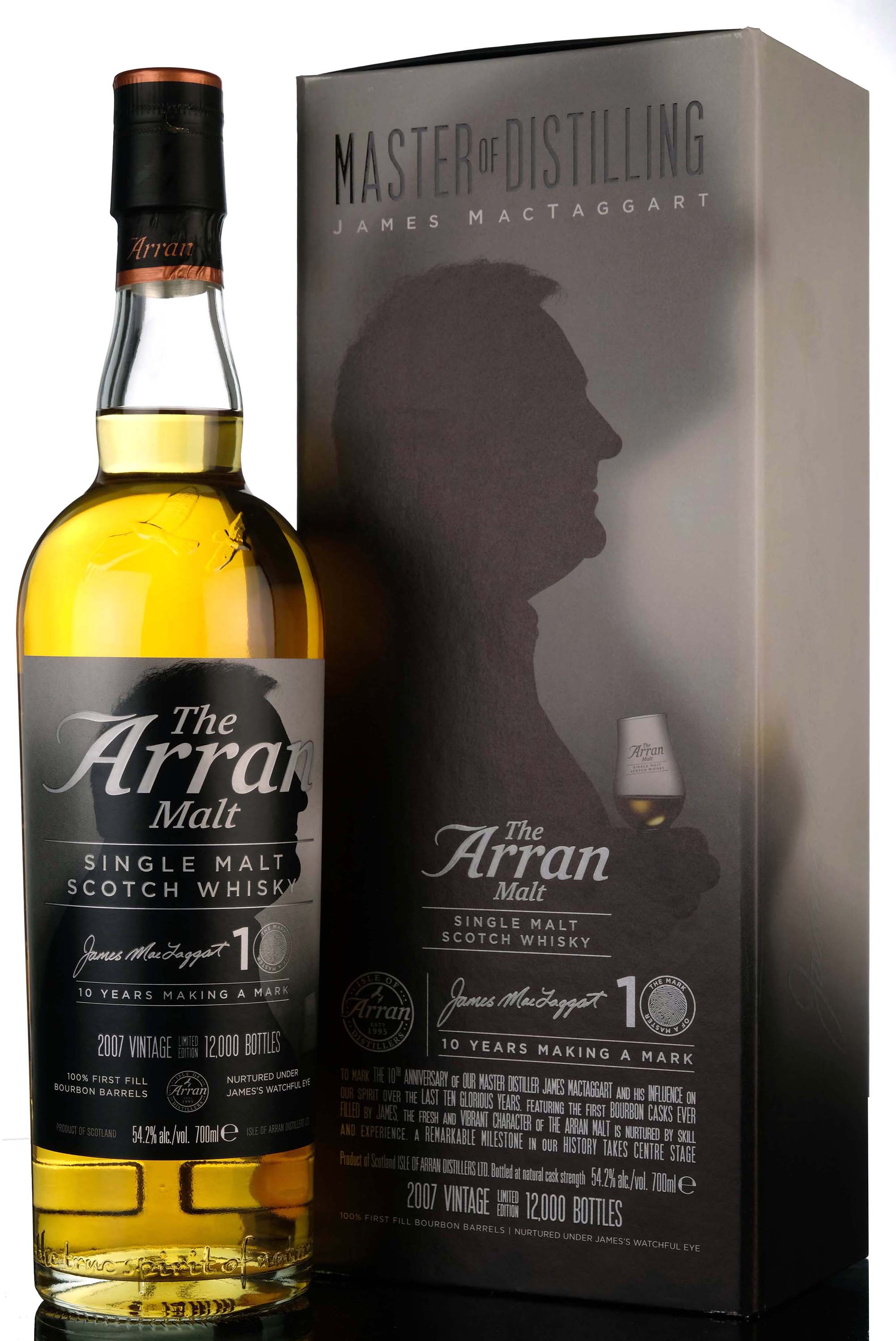 Arran 2007-2017 - 10 Year Old - Master of Distilling James MacTaggart