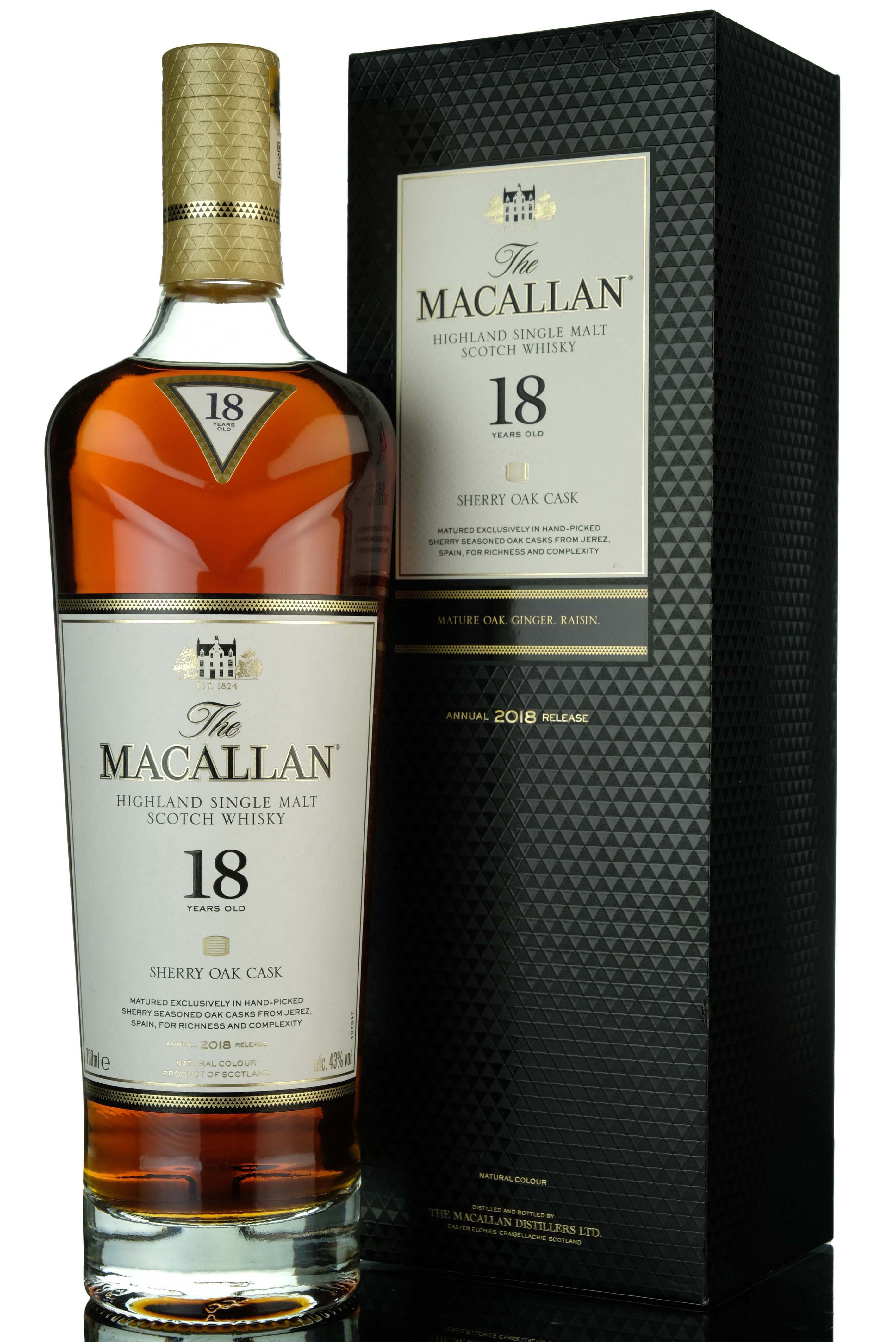 Macallan 18 Year Old - Sherry Cask - 2018 Release