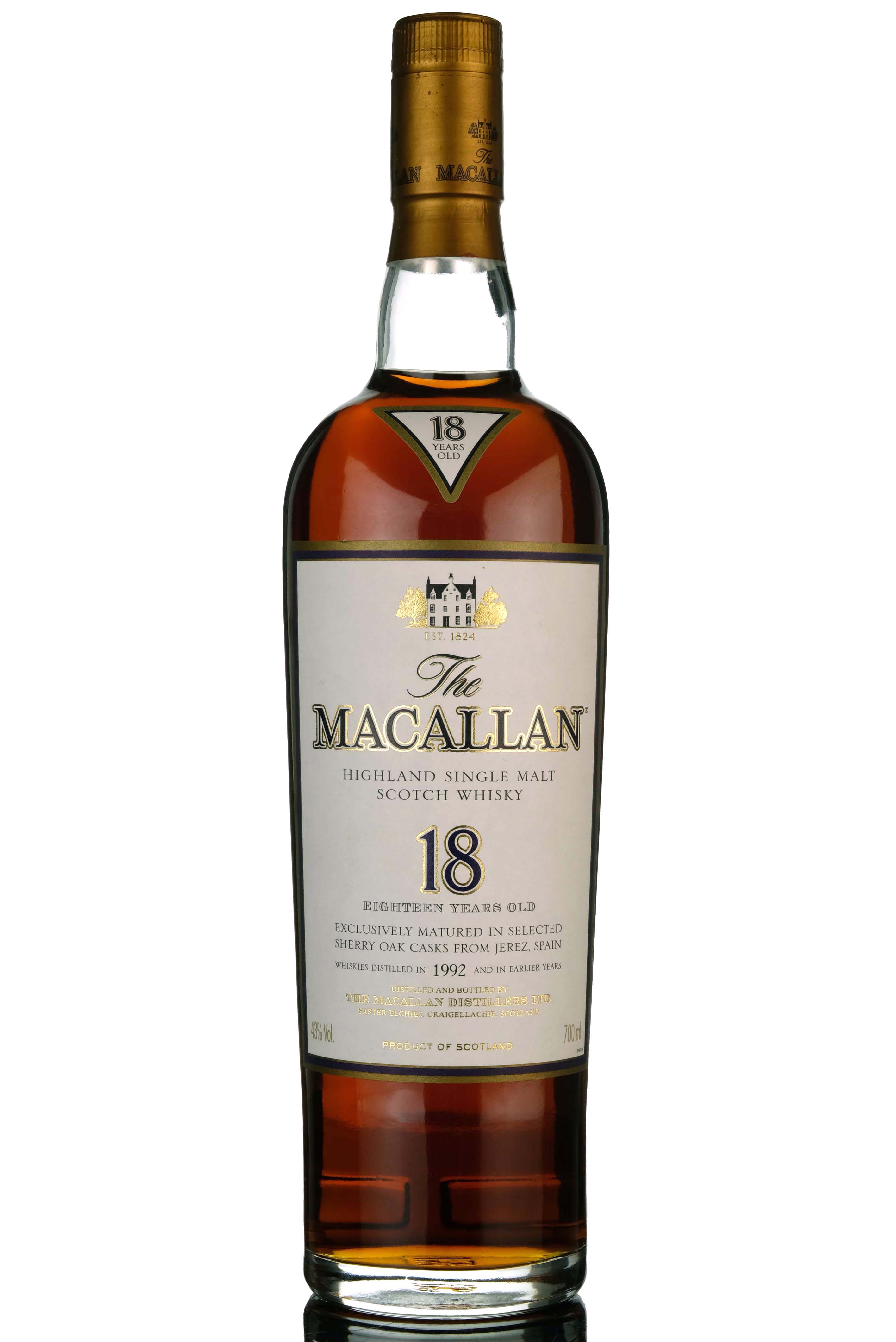Macallan 1992 - 18 Year Old - Sherry Cask - Korean Import