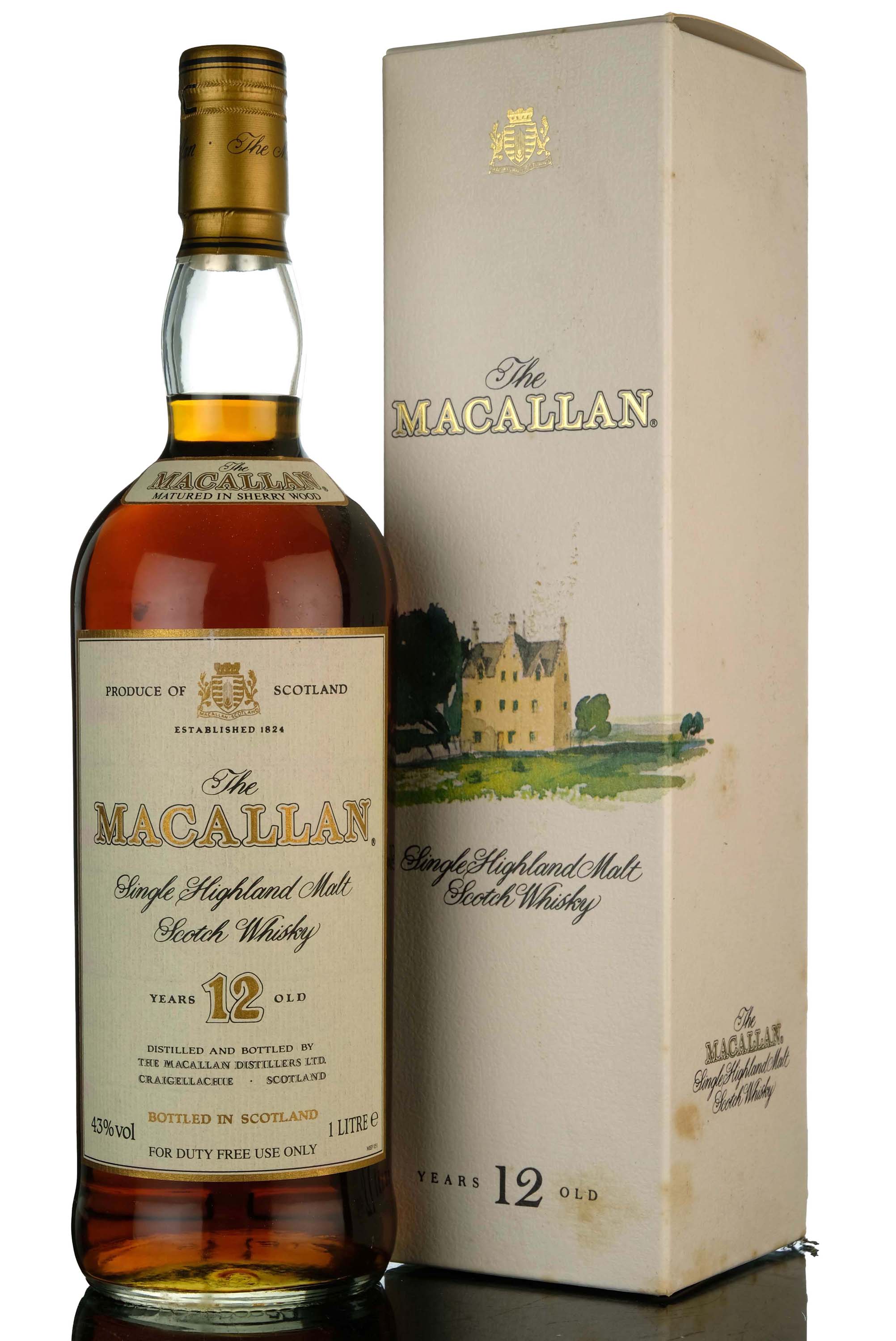 Macallan 12 Year Old - Sherry Cask - 1990s - 1 Litre