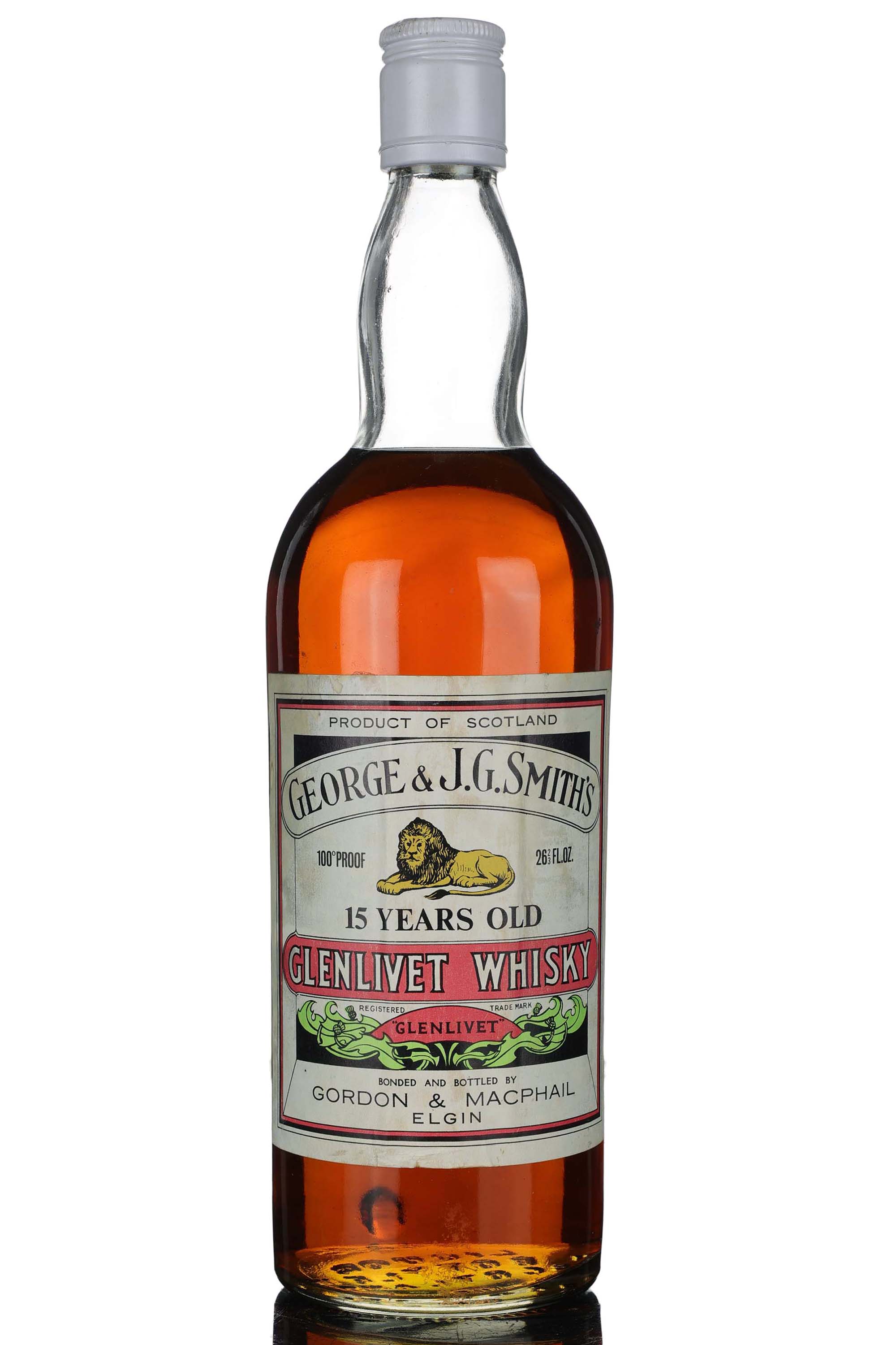 Glenlivet 15 Year Old - Gordon & MacPhail - 1970s - 100 Proof