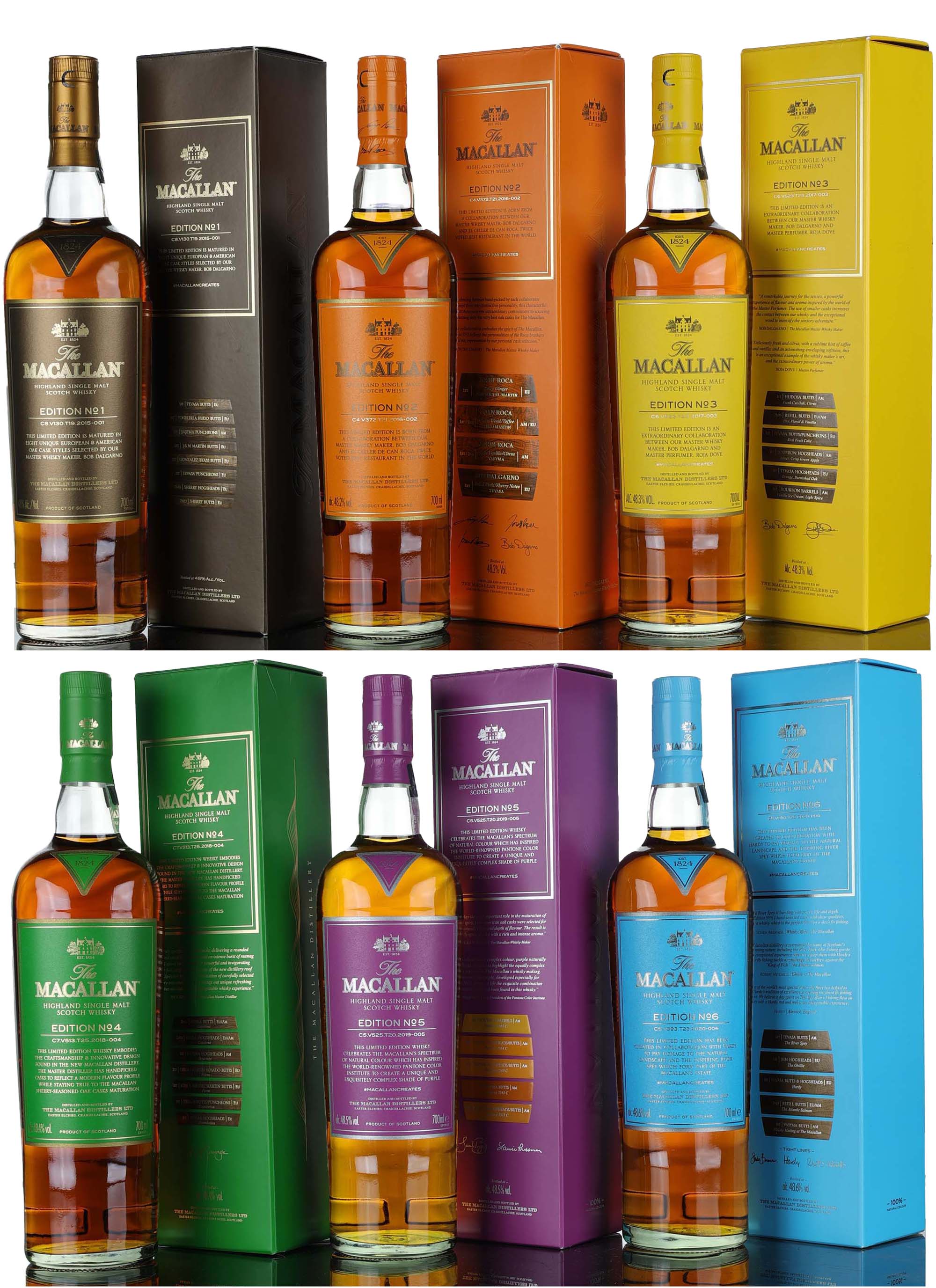 Macallan Edition No. 1 - 2 - 3 - 4 - 5 - 6