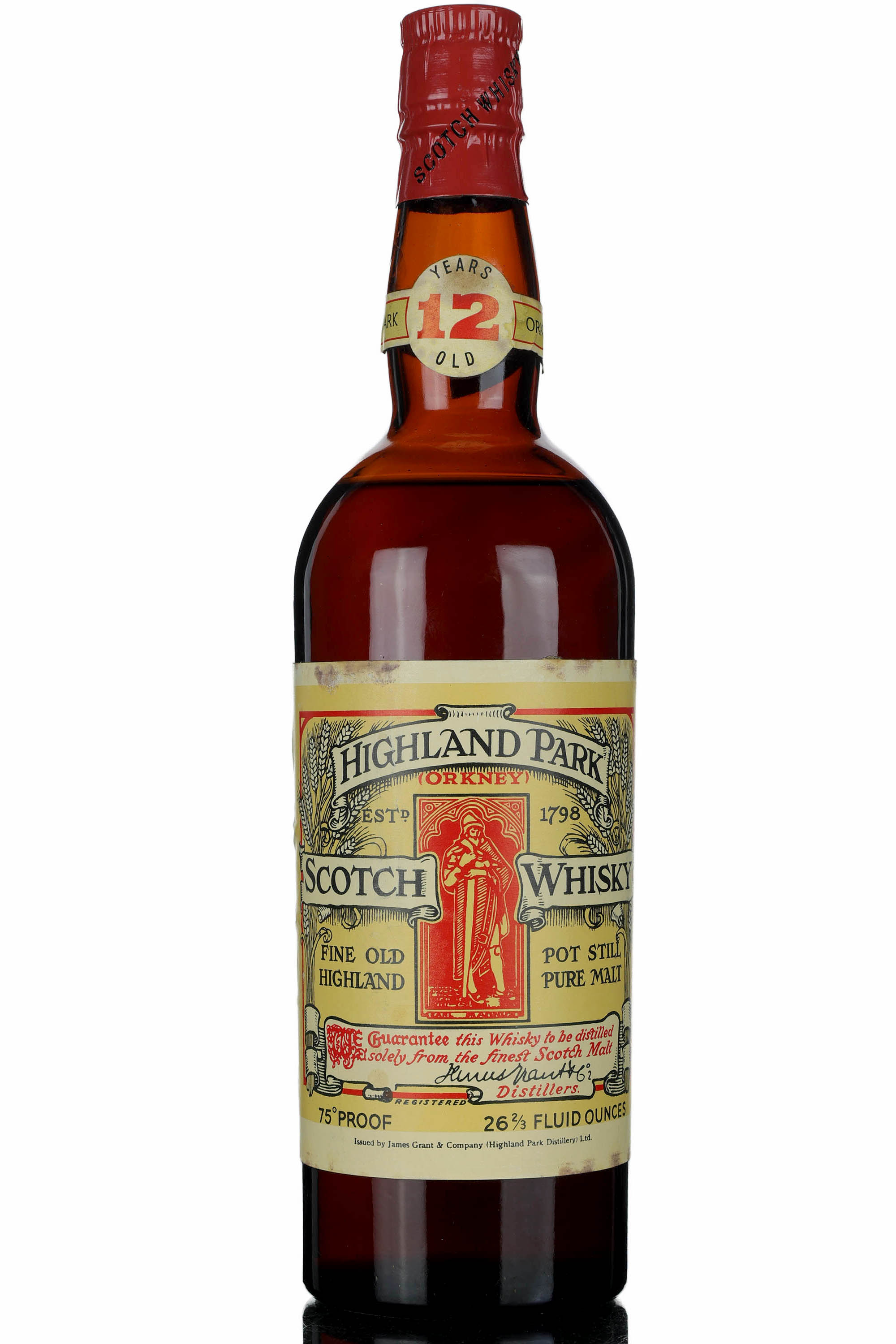 Highland Park 12 Year Old - St Magnus - Pot Still Pure Malt - Late 1960s