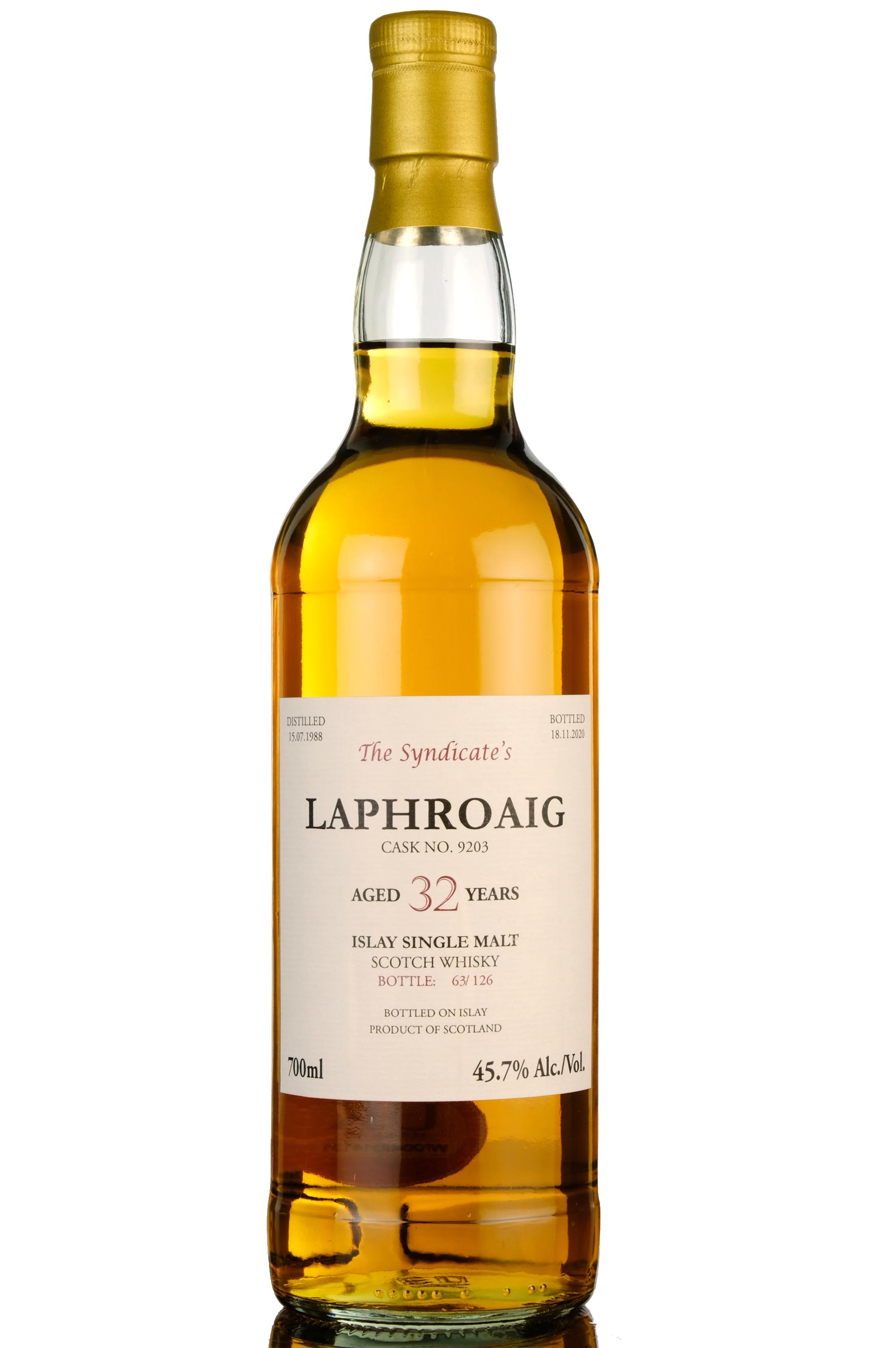 Laphroaig 1988-2020 - 32 Year Old - The Syndicates - Single Cask 9203