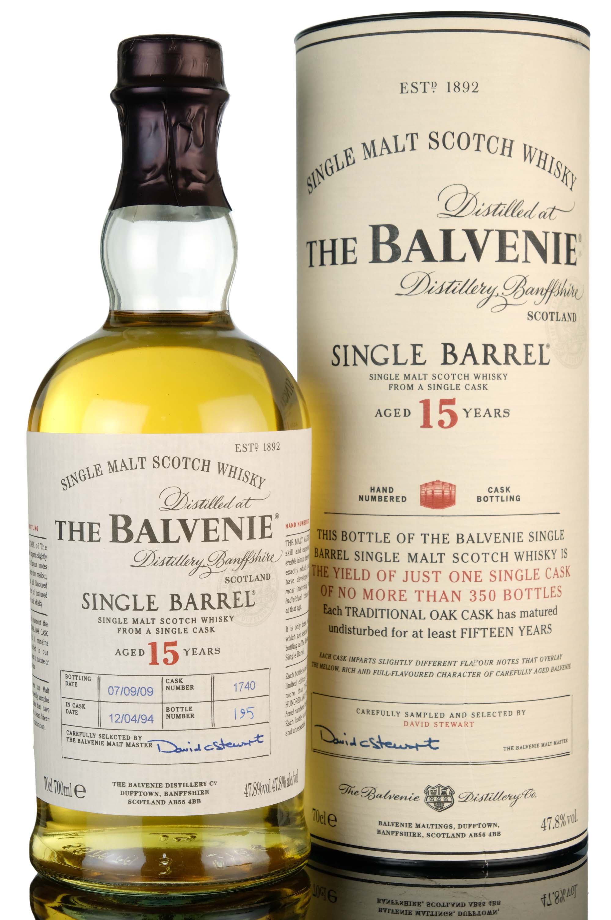 Balvenie 1994-2009 - 15 Year Old - Single Barrel 1740