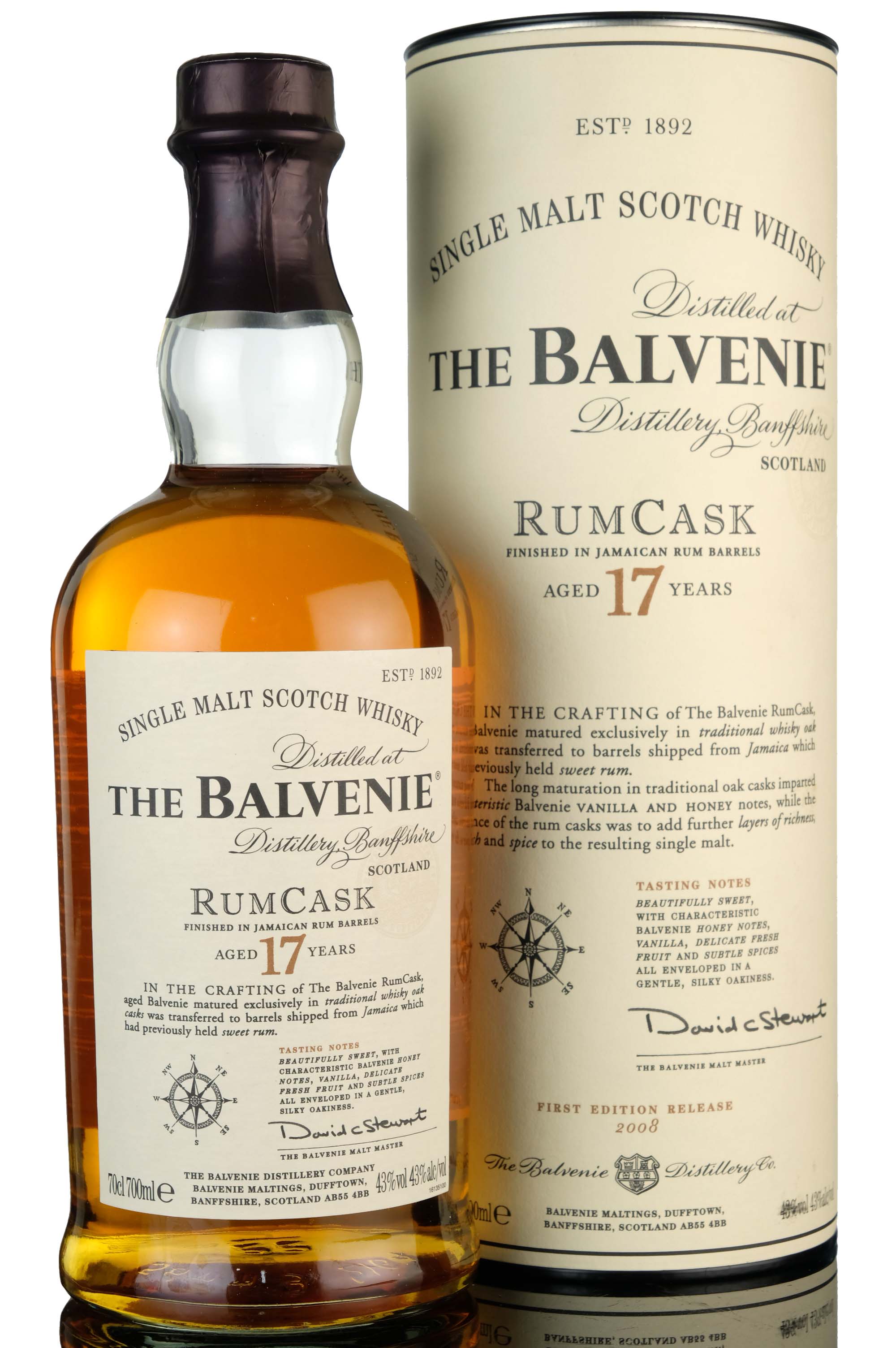 Balvenie 17 Year Old - Rum Cask - 2008 Release