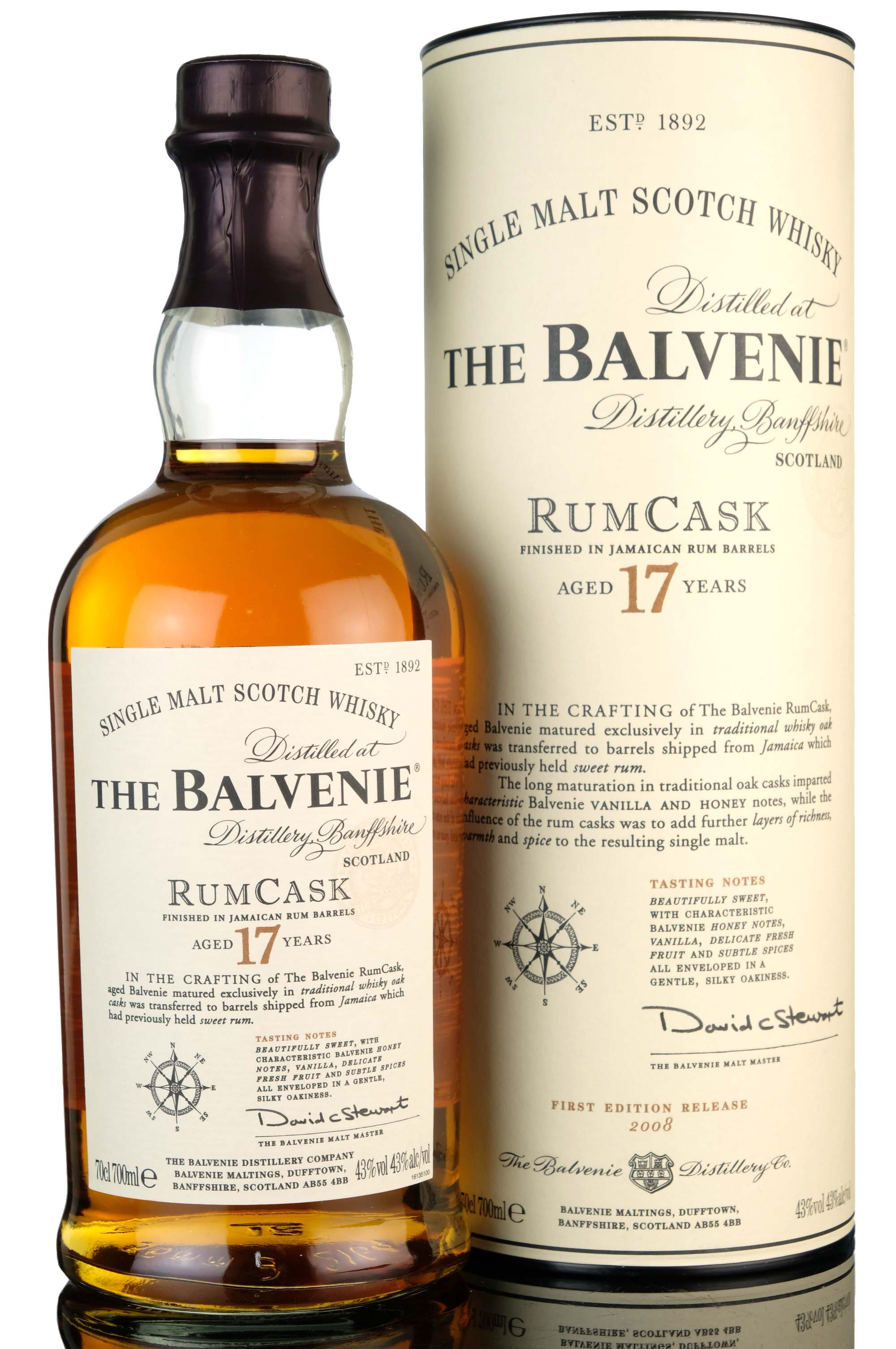 Balvenie 17 Year Old - Rum Cask - 2008 Release