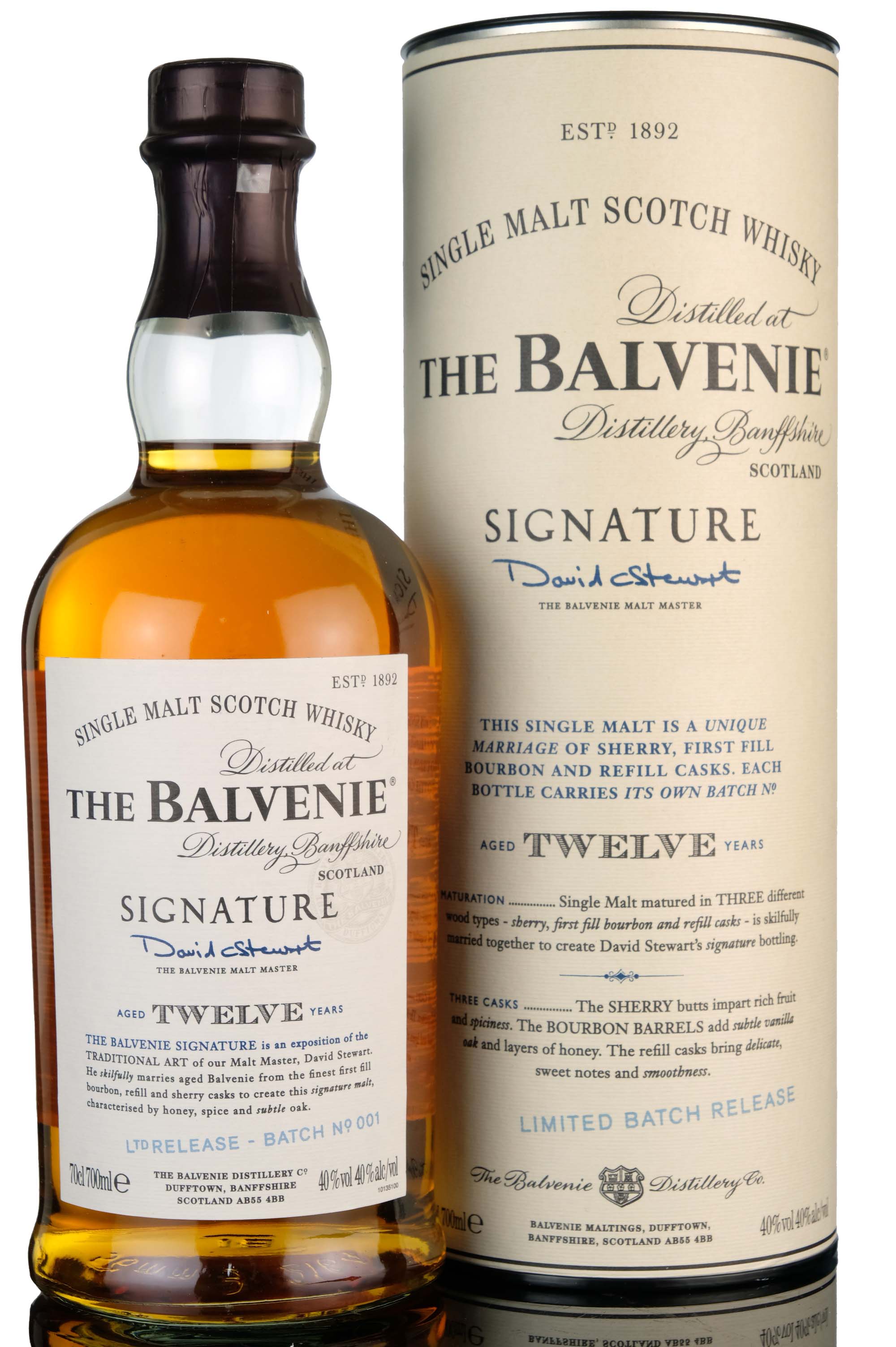 Balvenie 12 Year Old - Signature - Batch 1 - 2007 Release