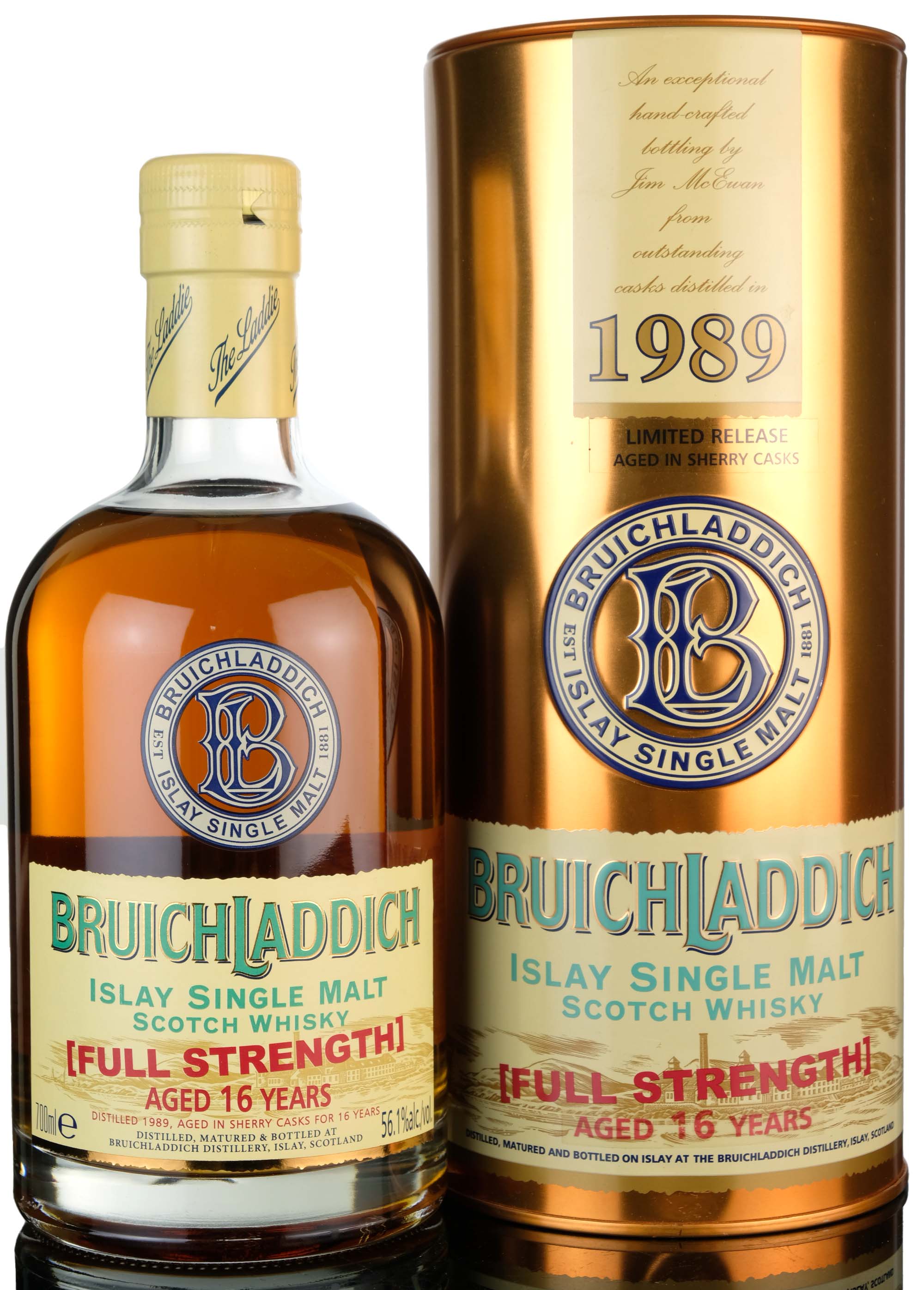 Bruichladdich 1989-2005 - 16 Year Old - Full Strength - Oddbins Exclusive