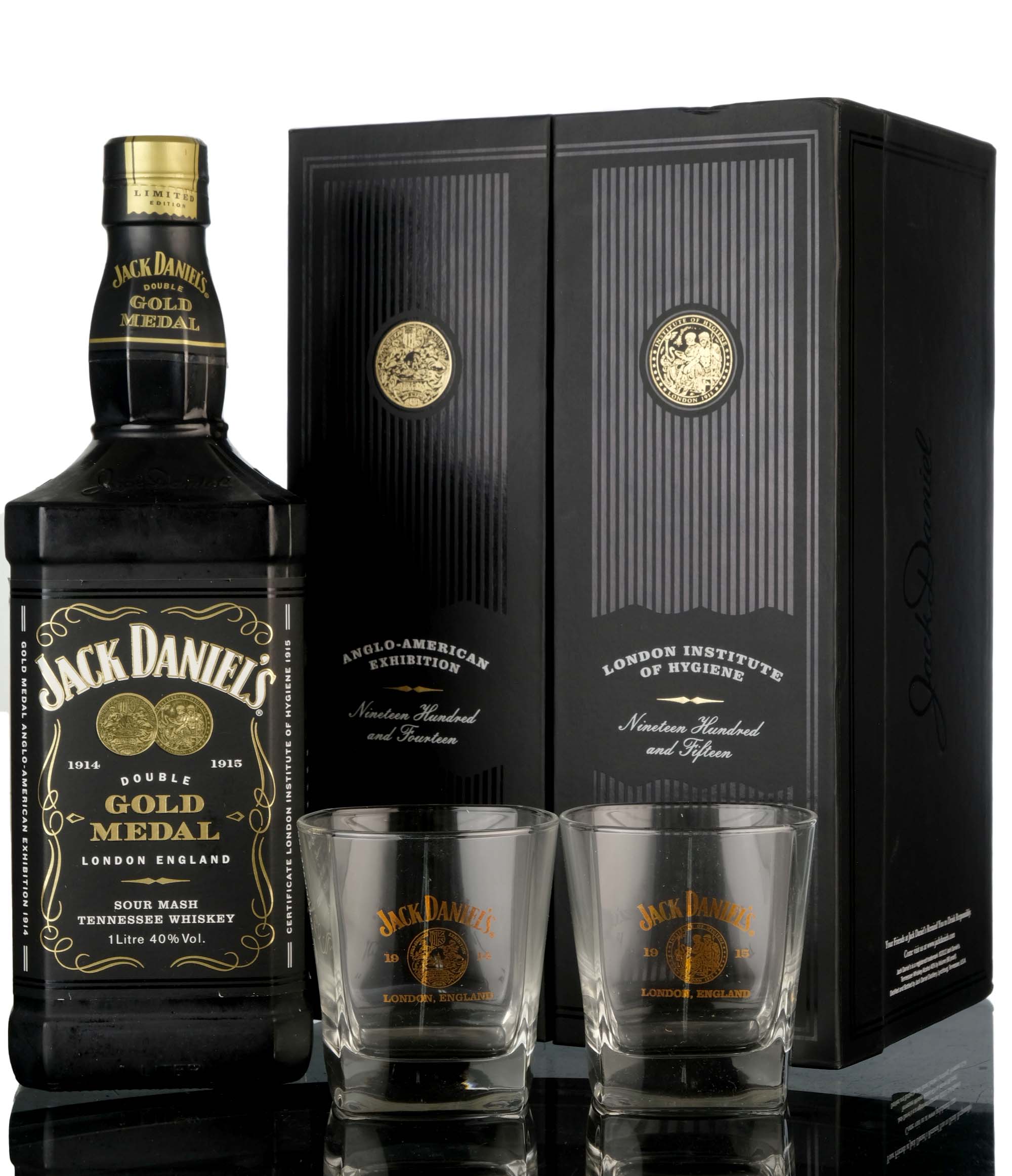 Jack Daniels Double Gold Medal London 1914-1915 - 2012 Release - 1 Litre - Presentation Se