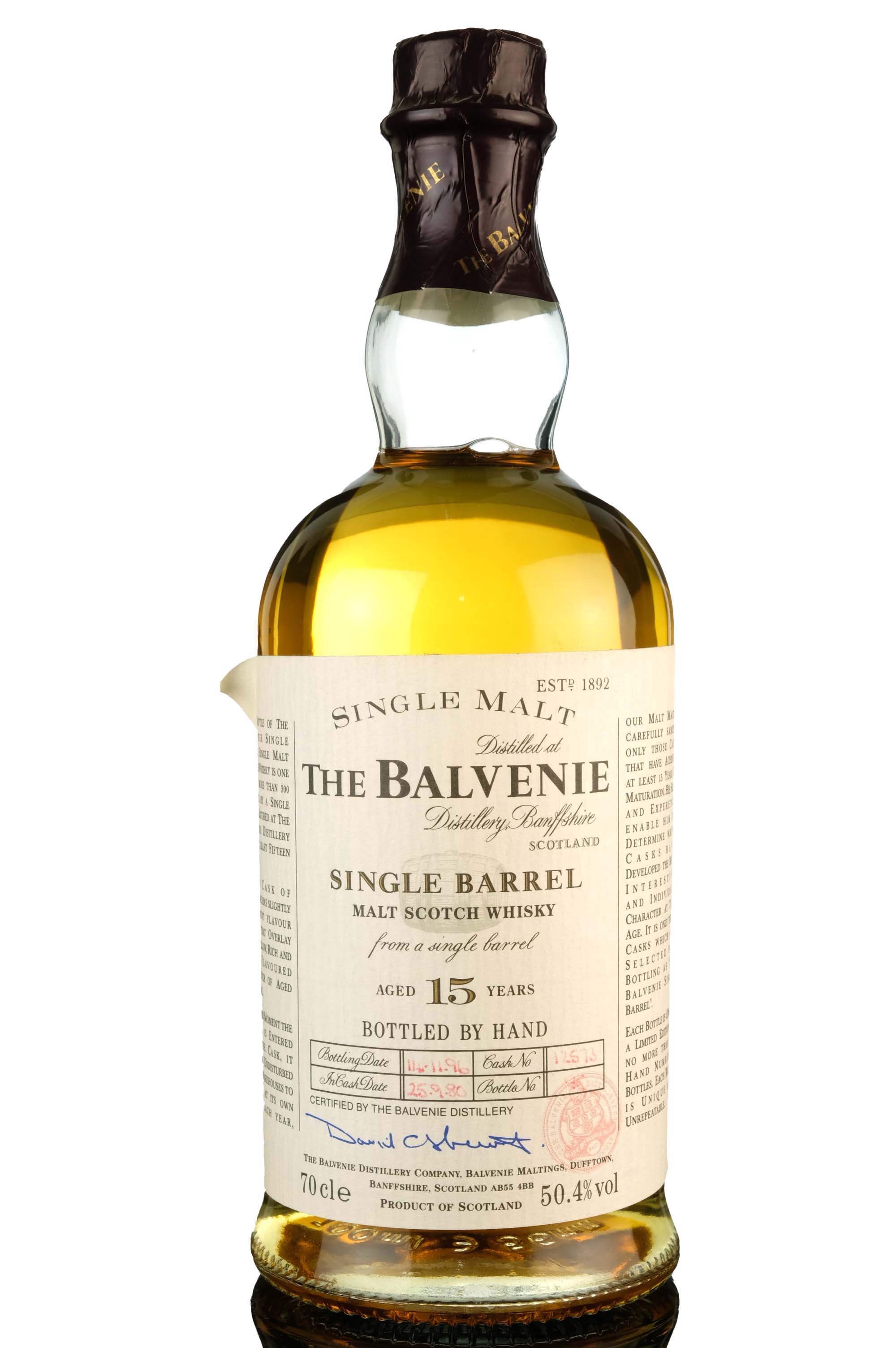 Balvenie 1980-1996 - 15 Year Old - Single Barrel 12573