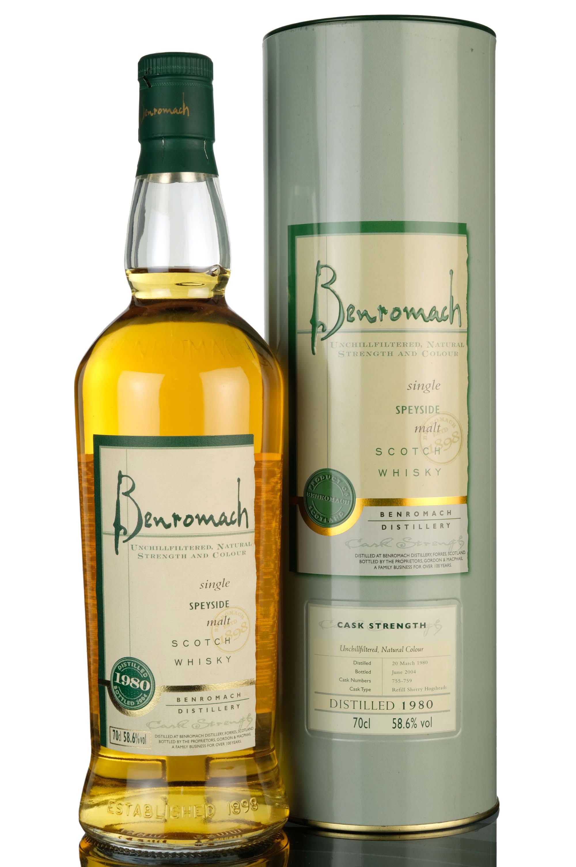 Benromach 1980-2004 - Casks 755-759