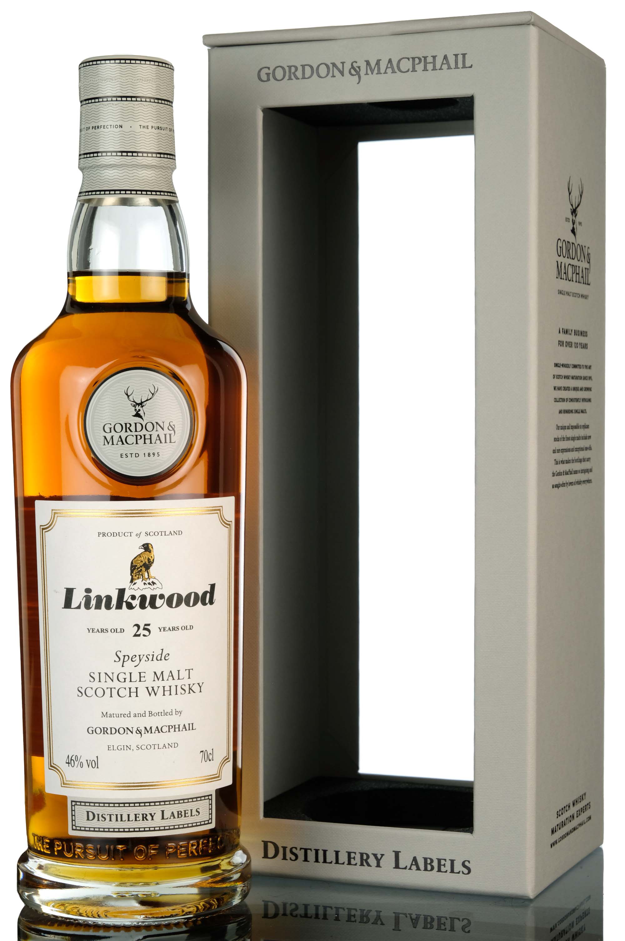 Linkwood 25 Year Old - Gordon & MacPhail Distillery Labels - 2021 Release