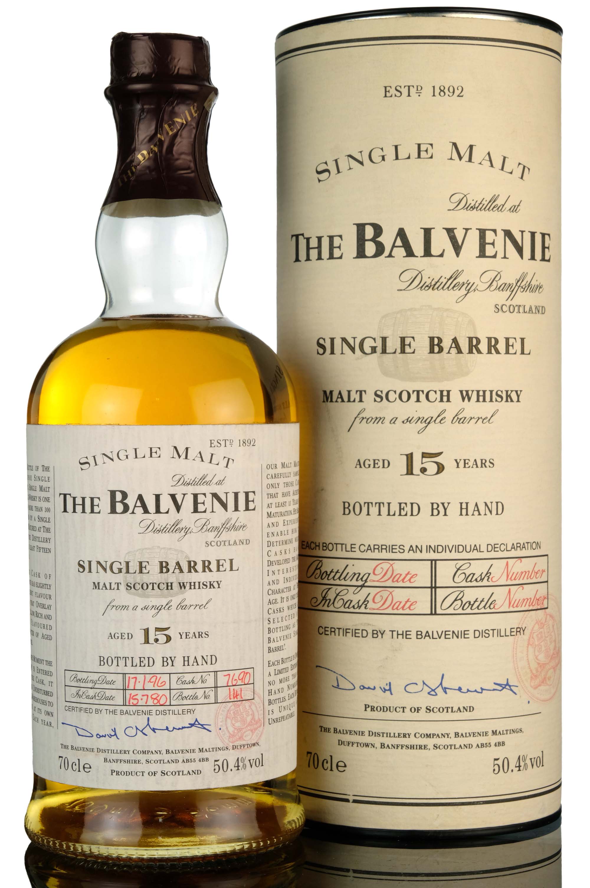 Balvenie 1980-1996 - 15 Year Old - Single Barrel 7690