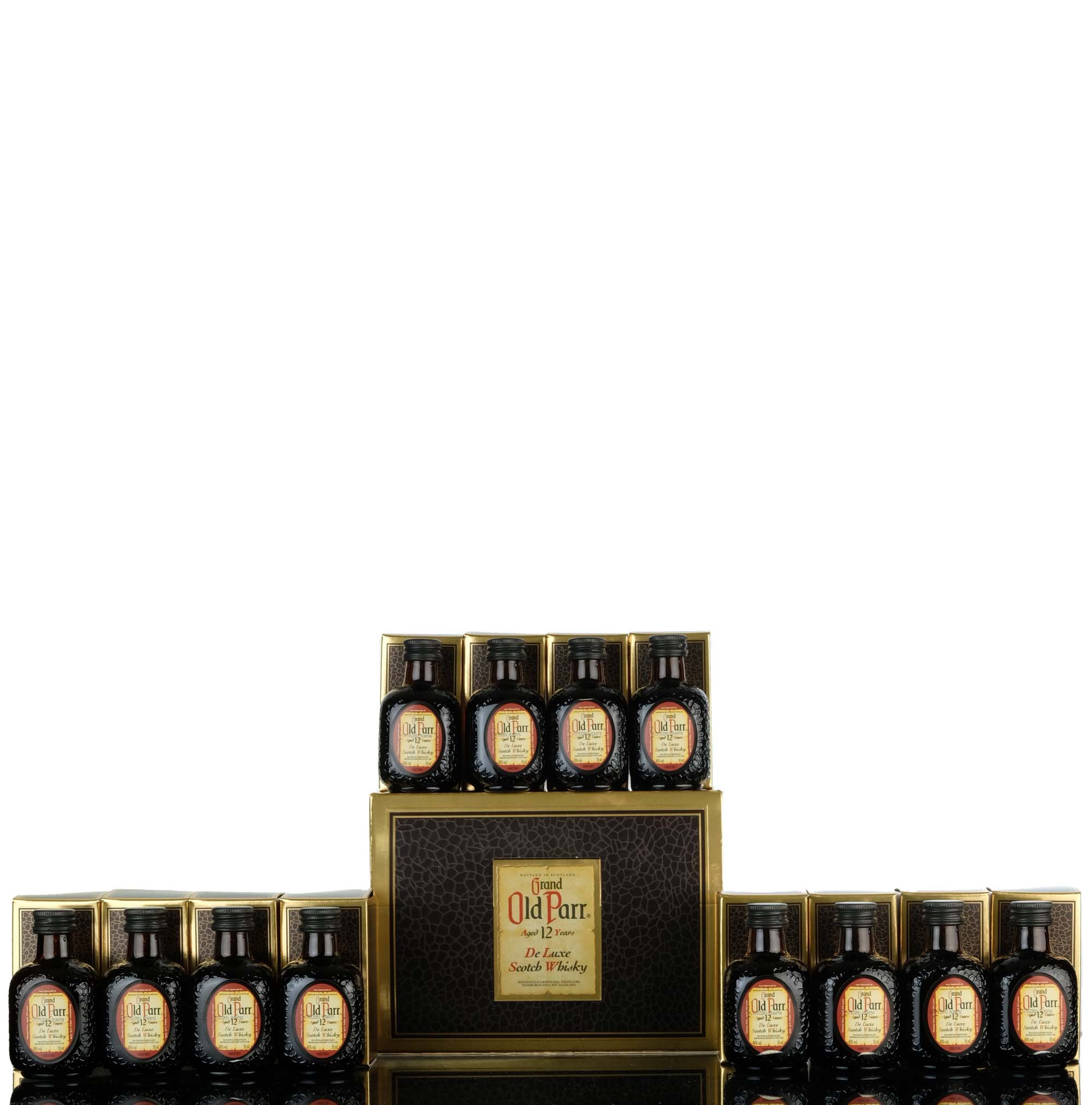 Full Case - Old Parr 12 Year Old - De Luxe - Miniatures