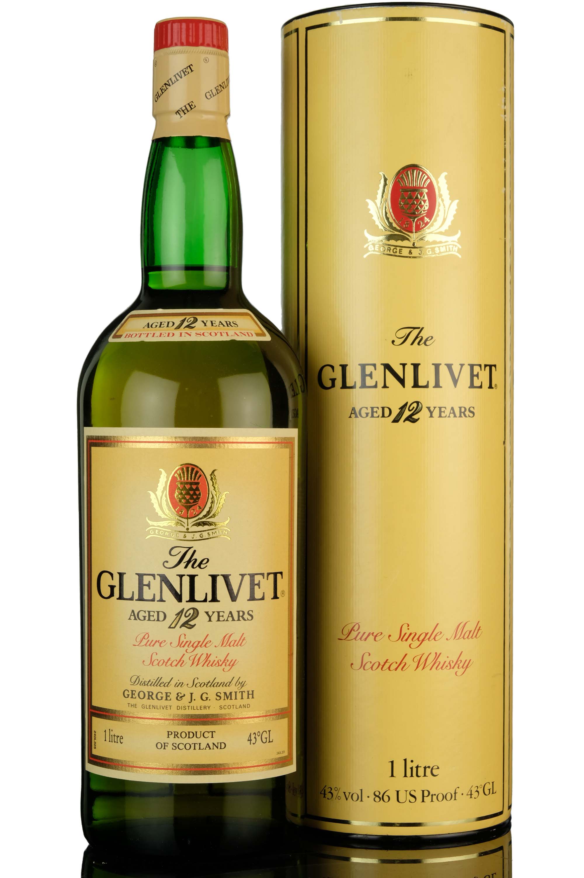 Glenlivet 12 Year Old - 1980s - 1 Litre