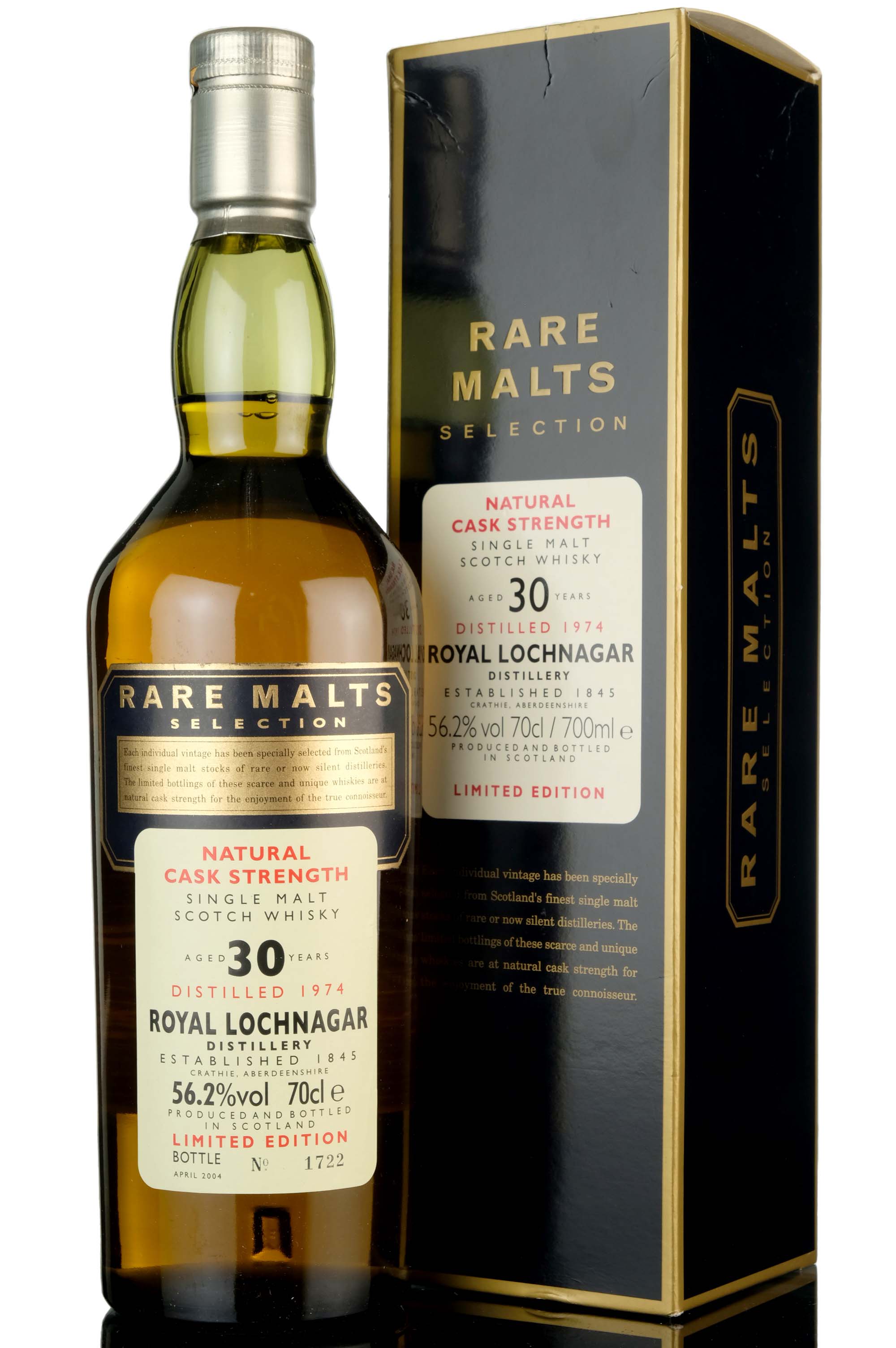 Royal Lochnagar 1974-2004 - 30 Year Old - Rare Malts 56.2%