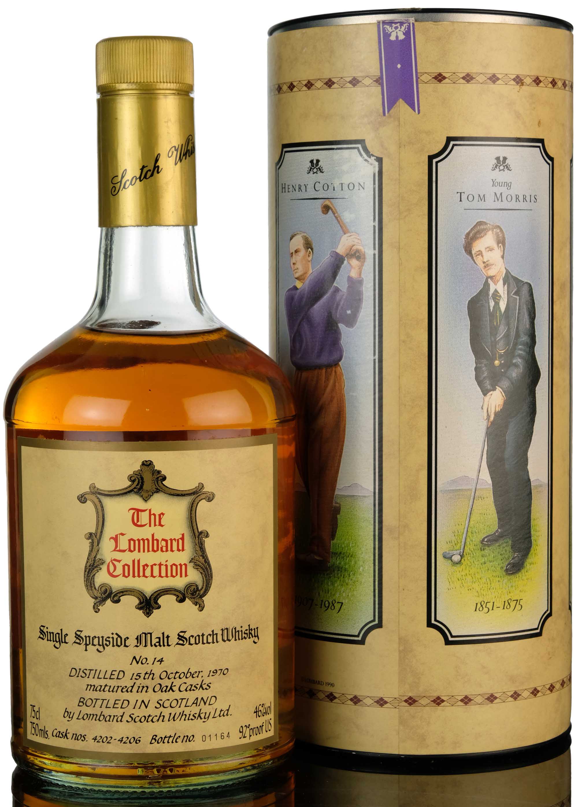 Aberlour 1970 - The Lombard Collection No14 The Golfing Greats - Casks 4202-4206