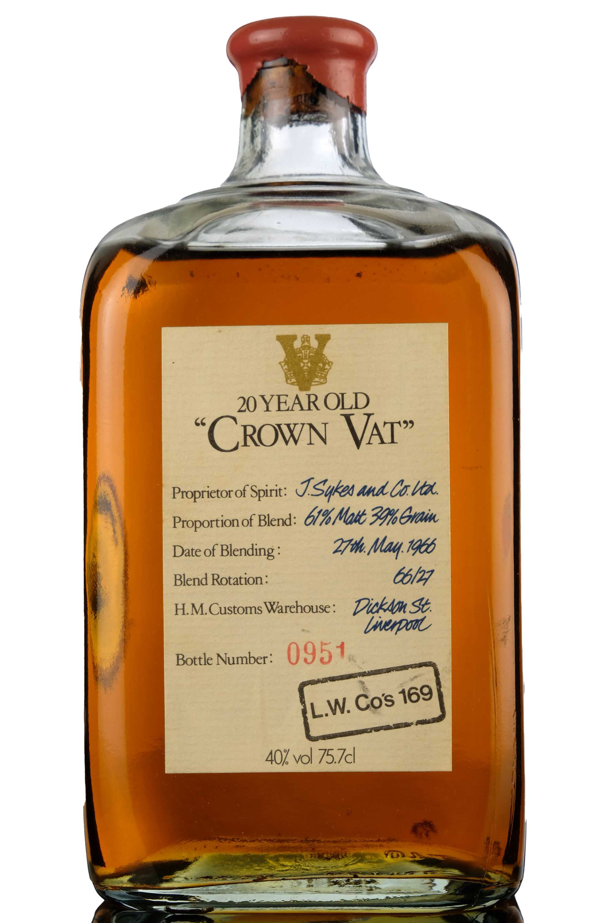 Crown Vat 20 Year Old - Ardbeg - Glenlivet - Highland Park - Tomatin - Glen Grant - Camero