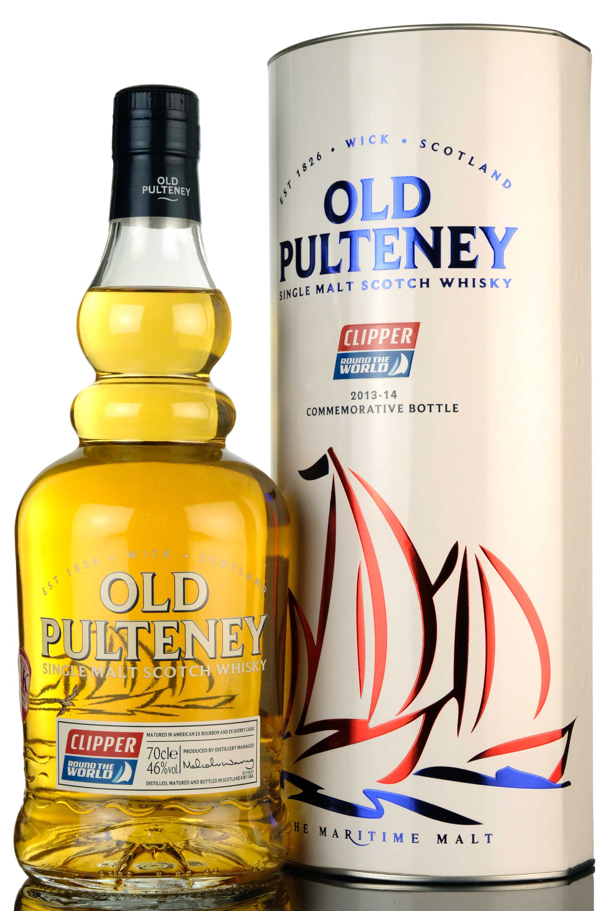 Old Pulteney Clipper Round The World 2013-2014 Commemorative Bottle