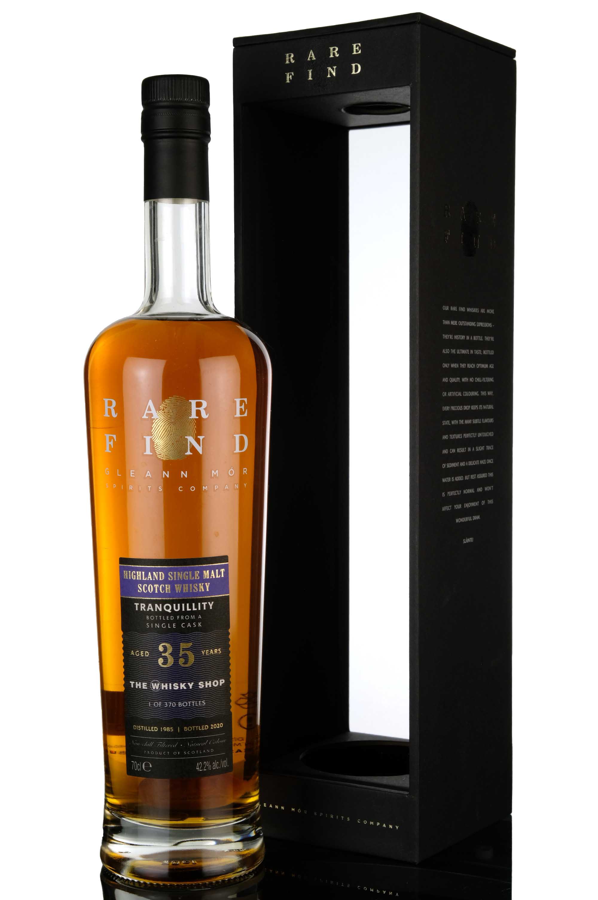 Tranquillity 1985-2020 - 35 Year Old - Gleann Mór - The Whisky Shop Exclusive