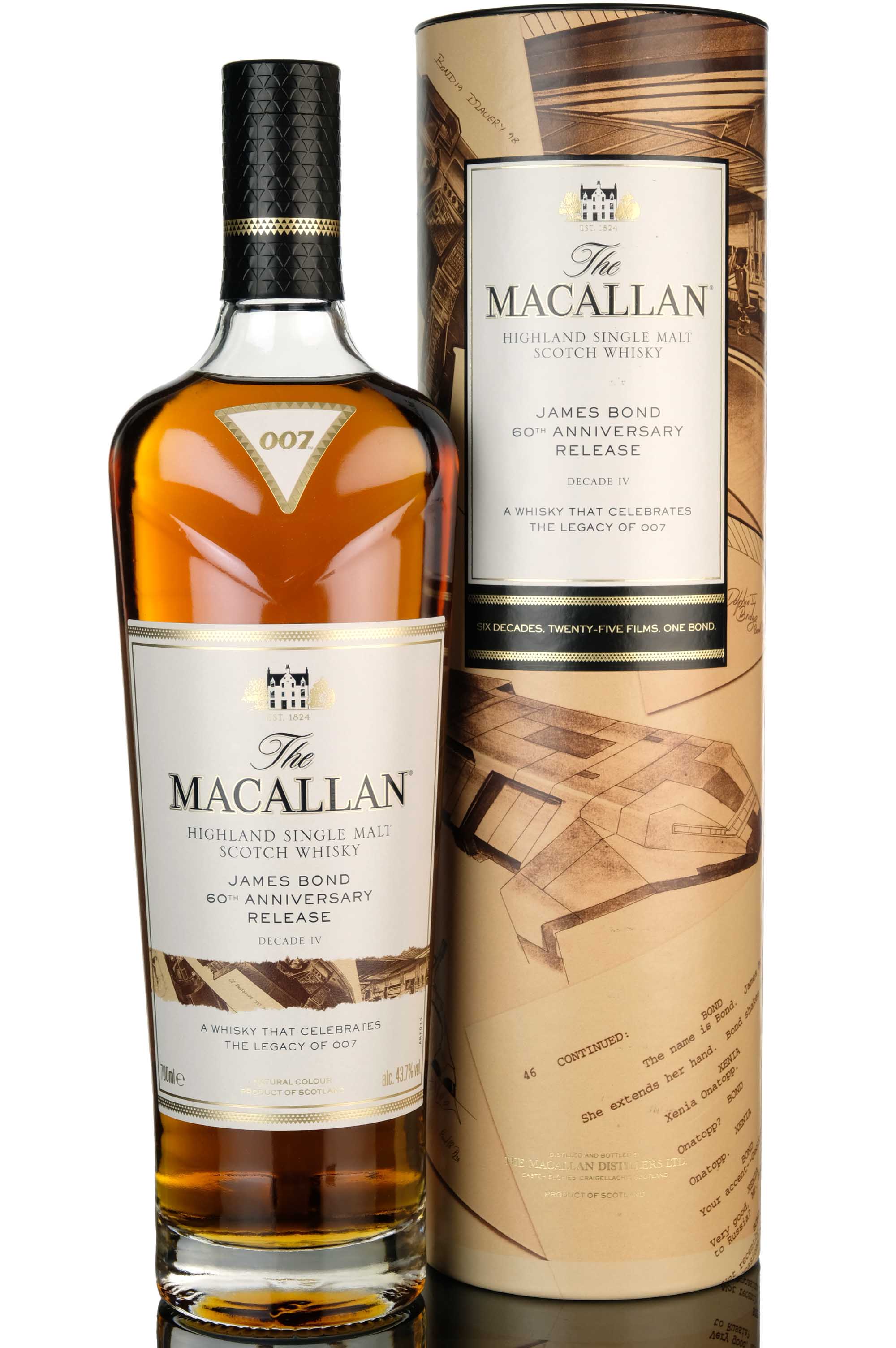 Macallan James Bond 007 60th Anniversary Release - Decade IV - 2022 Release