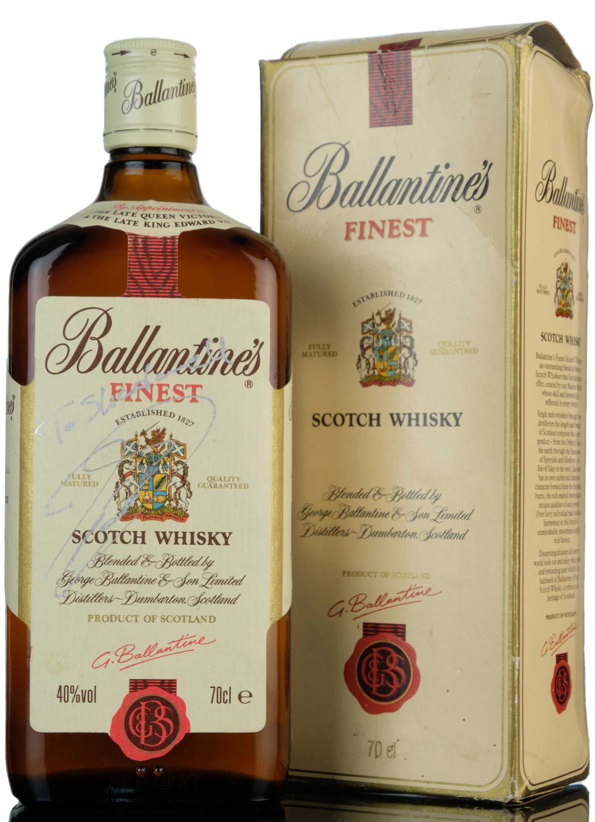 Ballantines Finest - Signed By David Coulthard