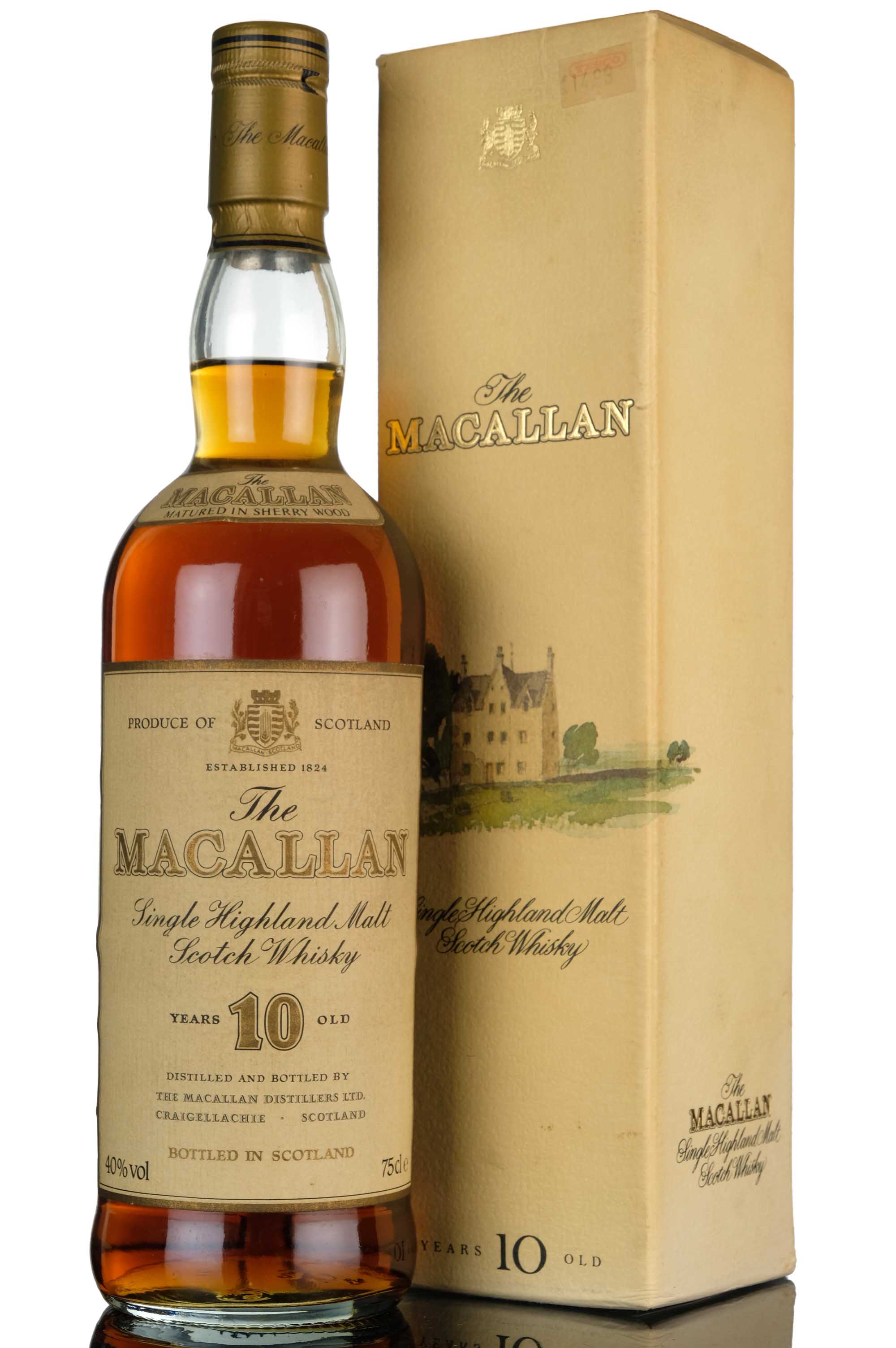 Macallan 10 Year Old - Sherry Cask - Circa 1990