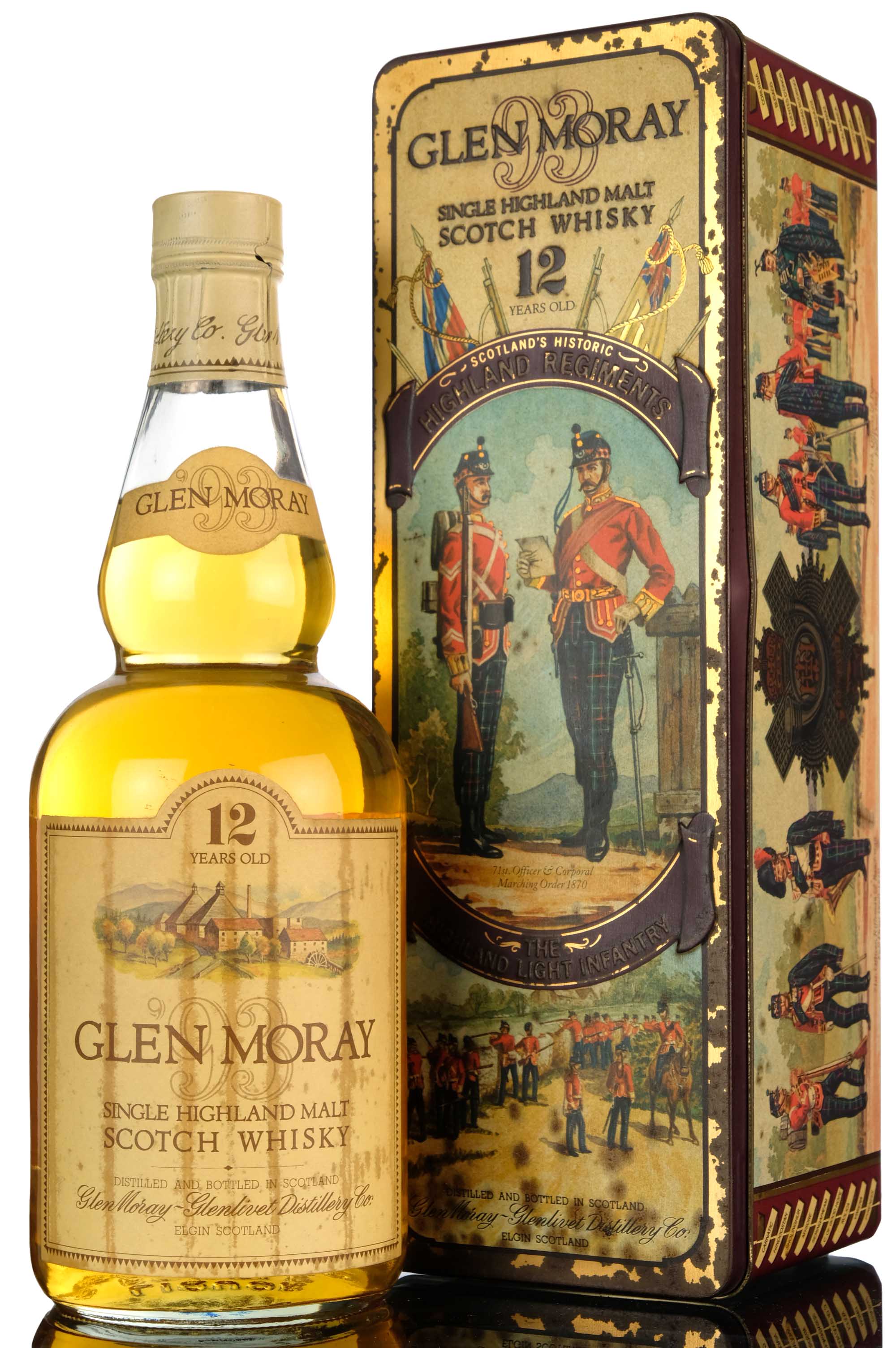 Glen Moray 12 Year Old - Circa 1990 - The Highland Lights Infantry