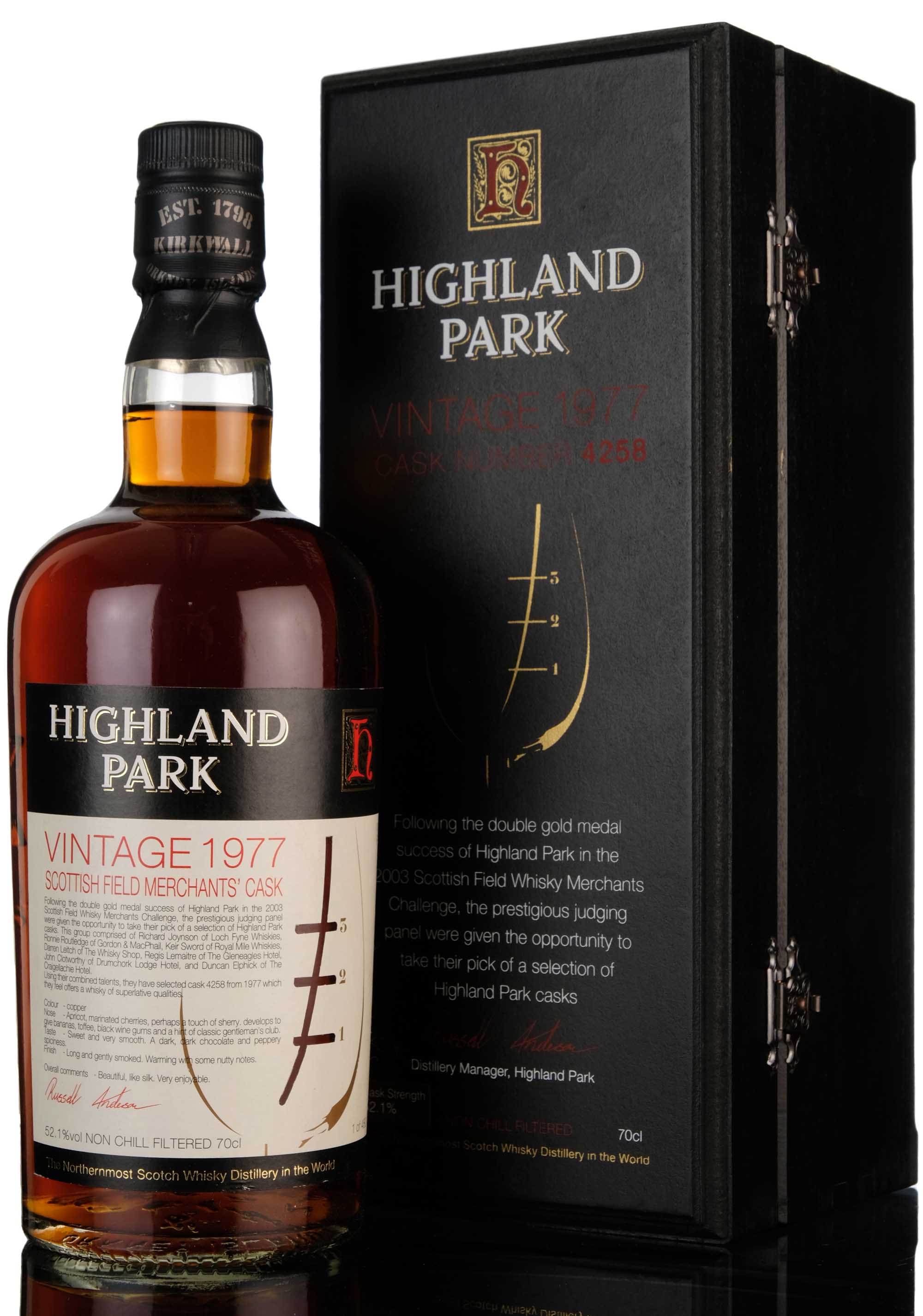 Highland Park 1977-2003 - Scottish Field Merchants - Single Cask 4258