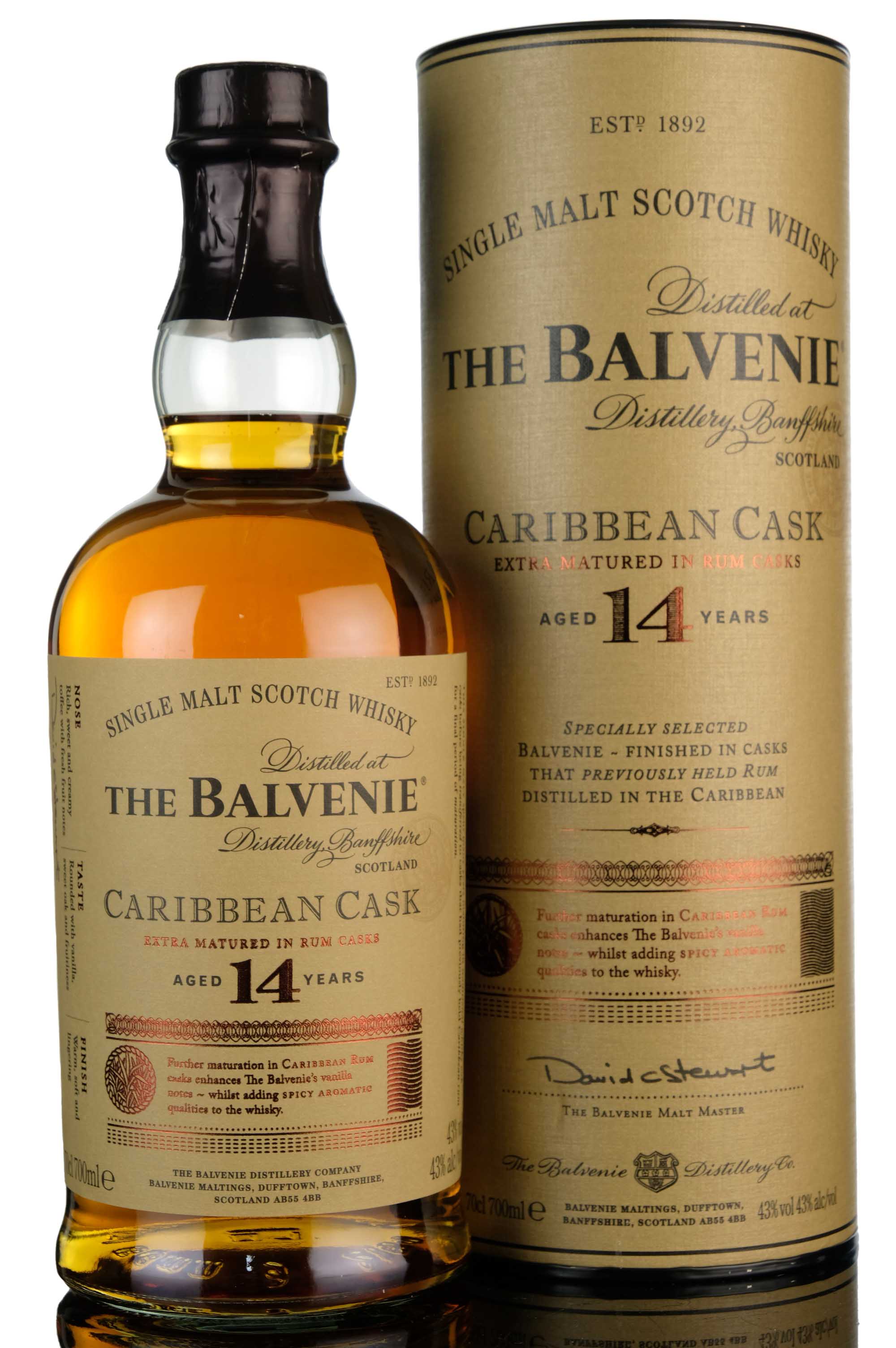 Balvenie 14 Year Old - Caribbean Rum Cask Finish