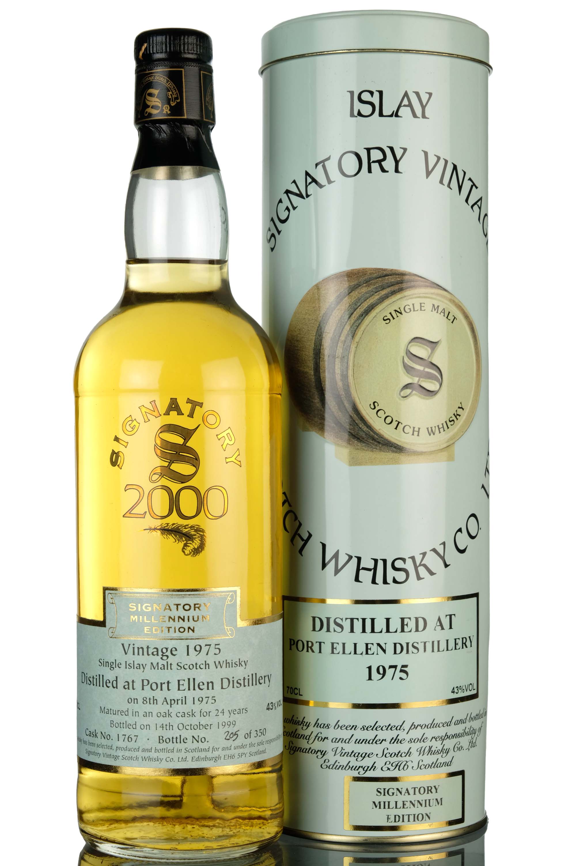 Port Ellen 1975-1999 - 24 Year Old - Signatory Vintage - Single Cask 1767 - Millennium Edi