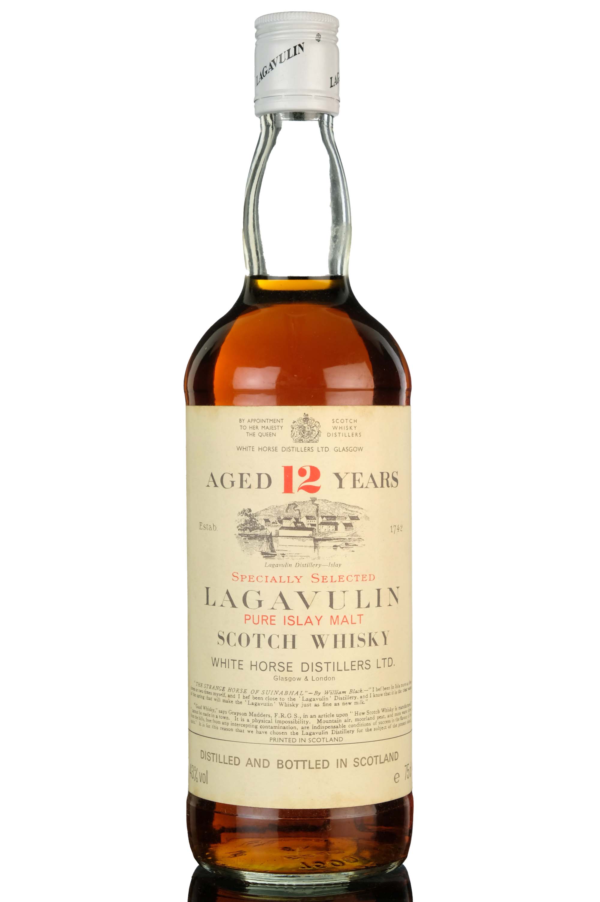 Lagavulin 12 Year Old - White Horse - Early 1980s