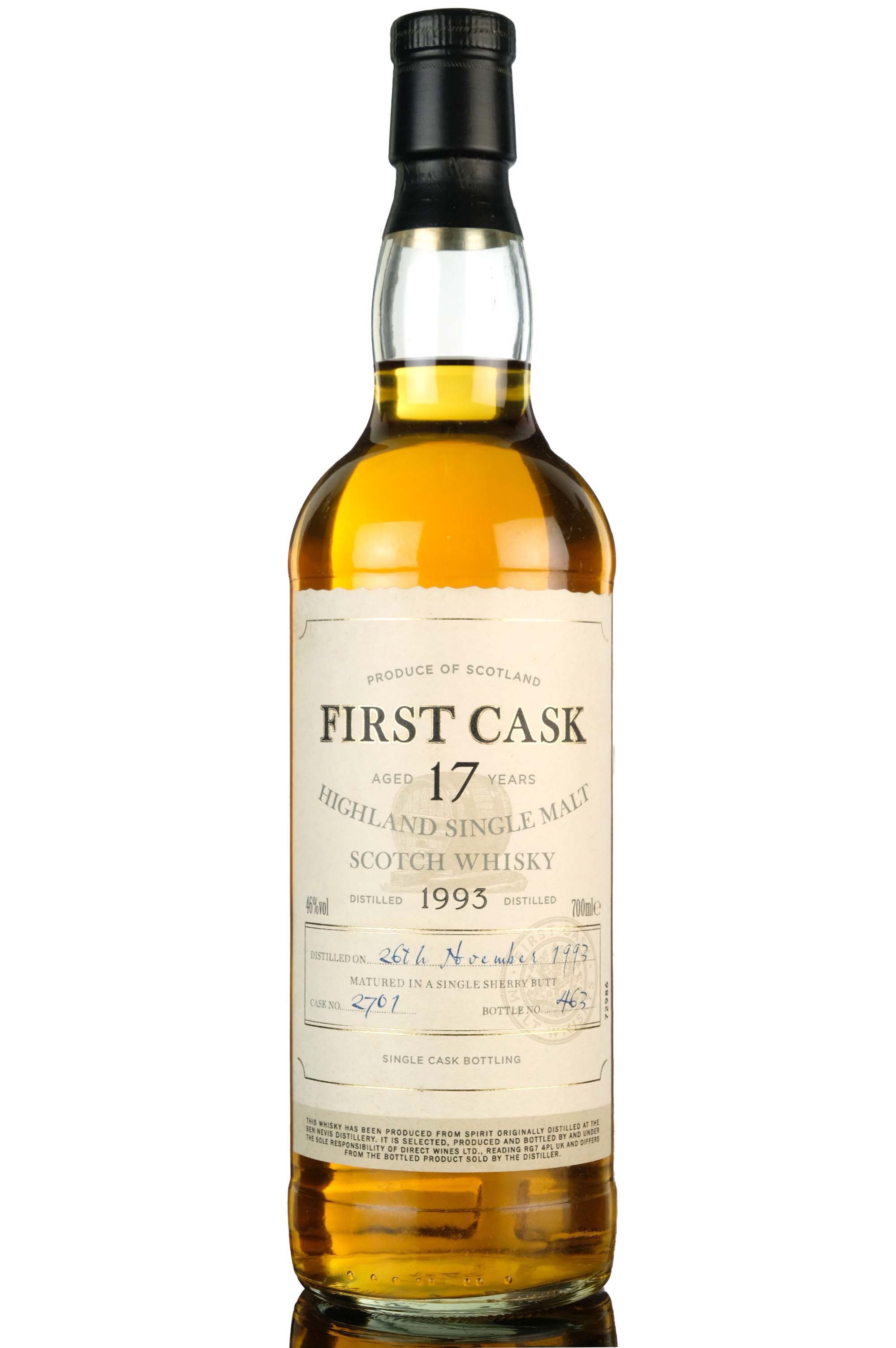 Ben Nevis 1993 - 17 Year Old - First Cask - Single Cask 2701