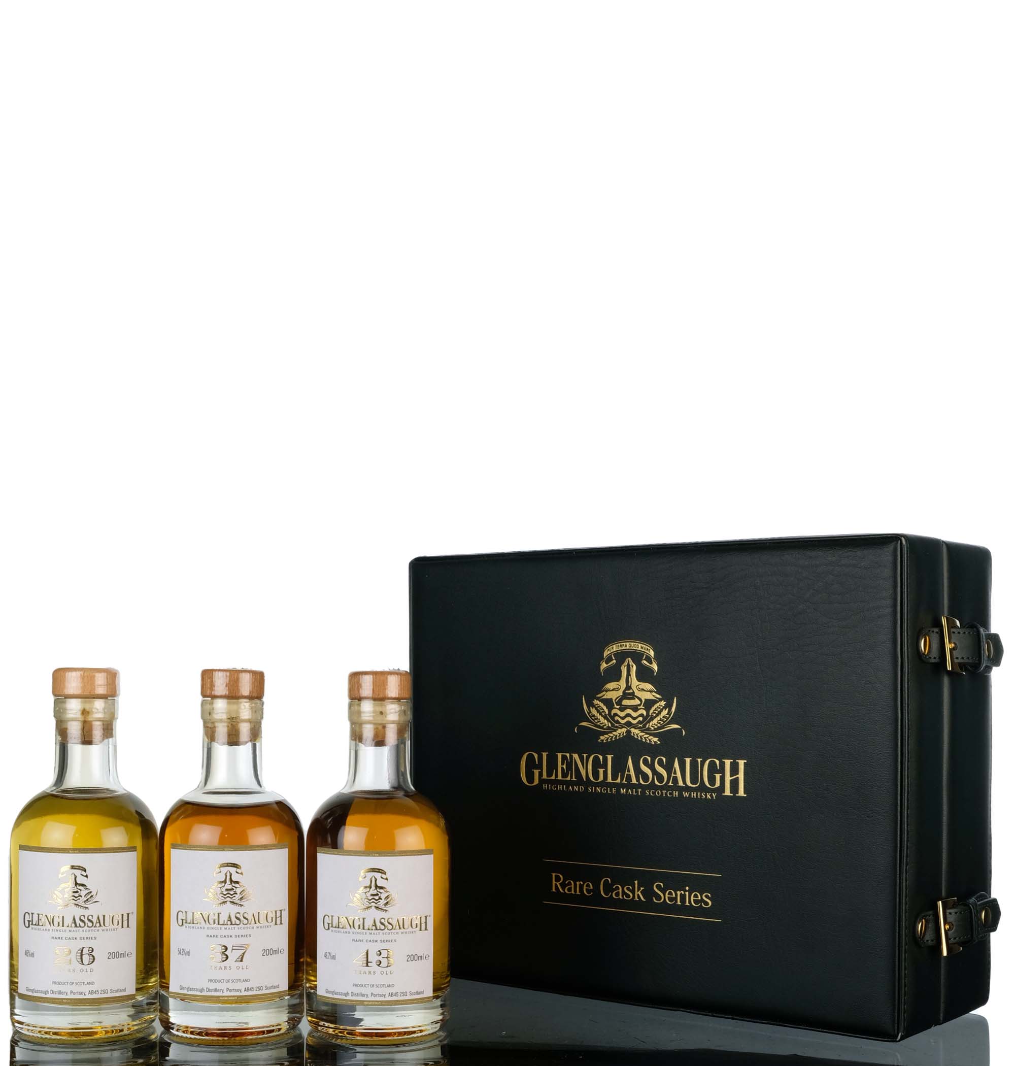Glenglassaugh Rare Cask Series Box Set - 26 Year Old - 37 Year Old - 43 Year Old