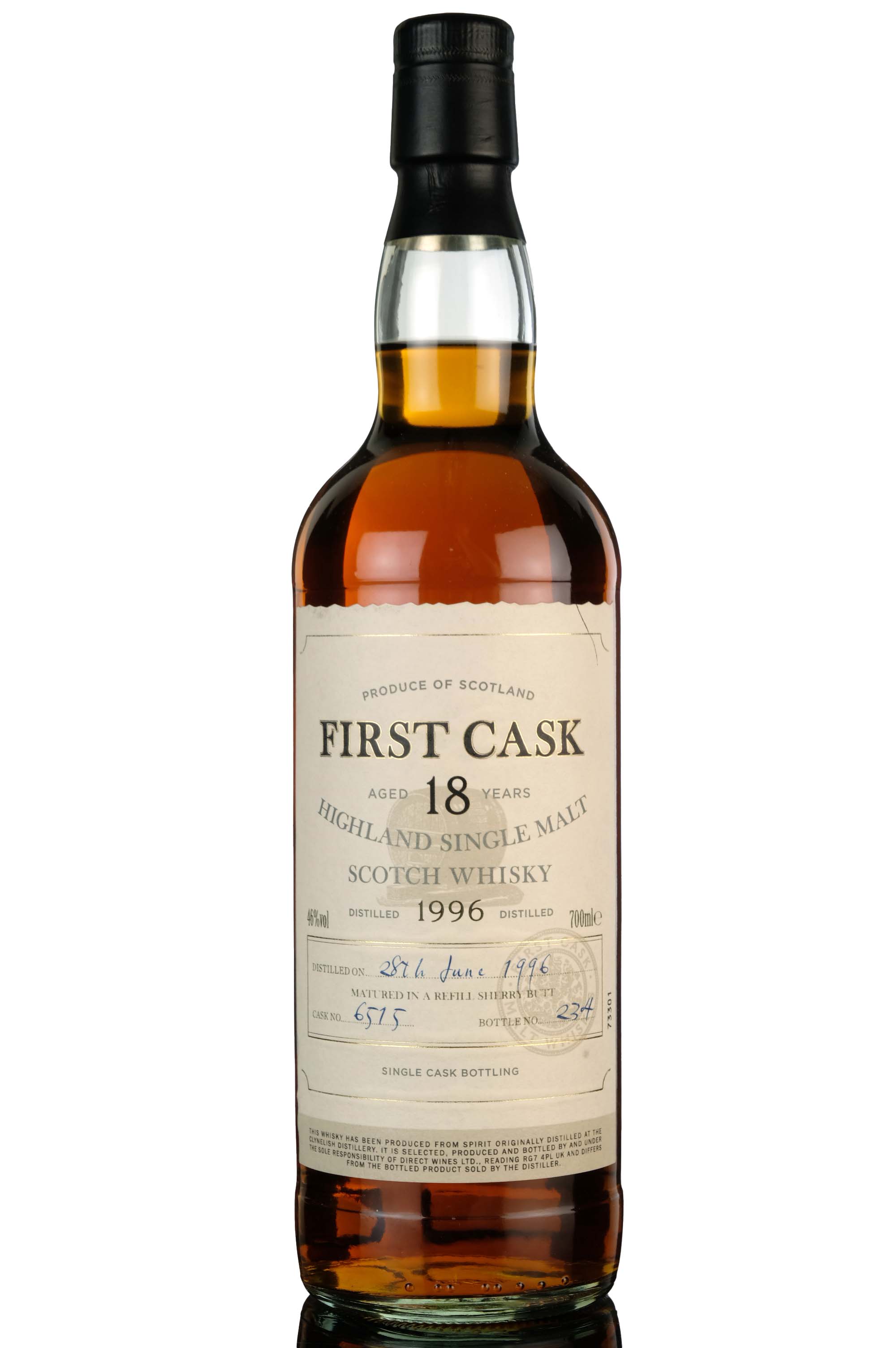Clynelish 1996 - 18 Year Old - First Cask - Single Cask 6515