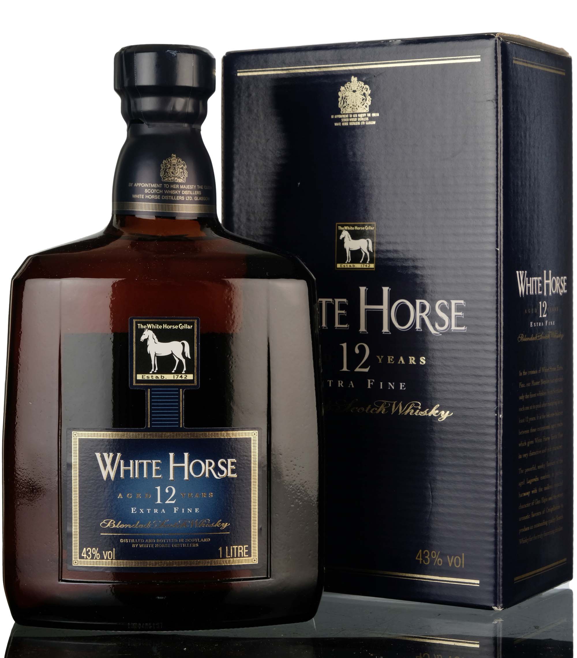 White Horse 12 Year Old - Extra Fine - 1980s - Japanese Market - 1 Litre
