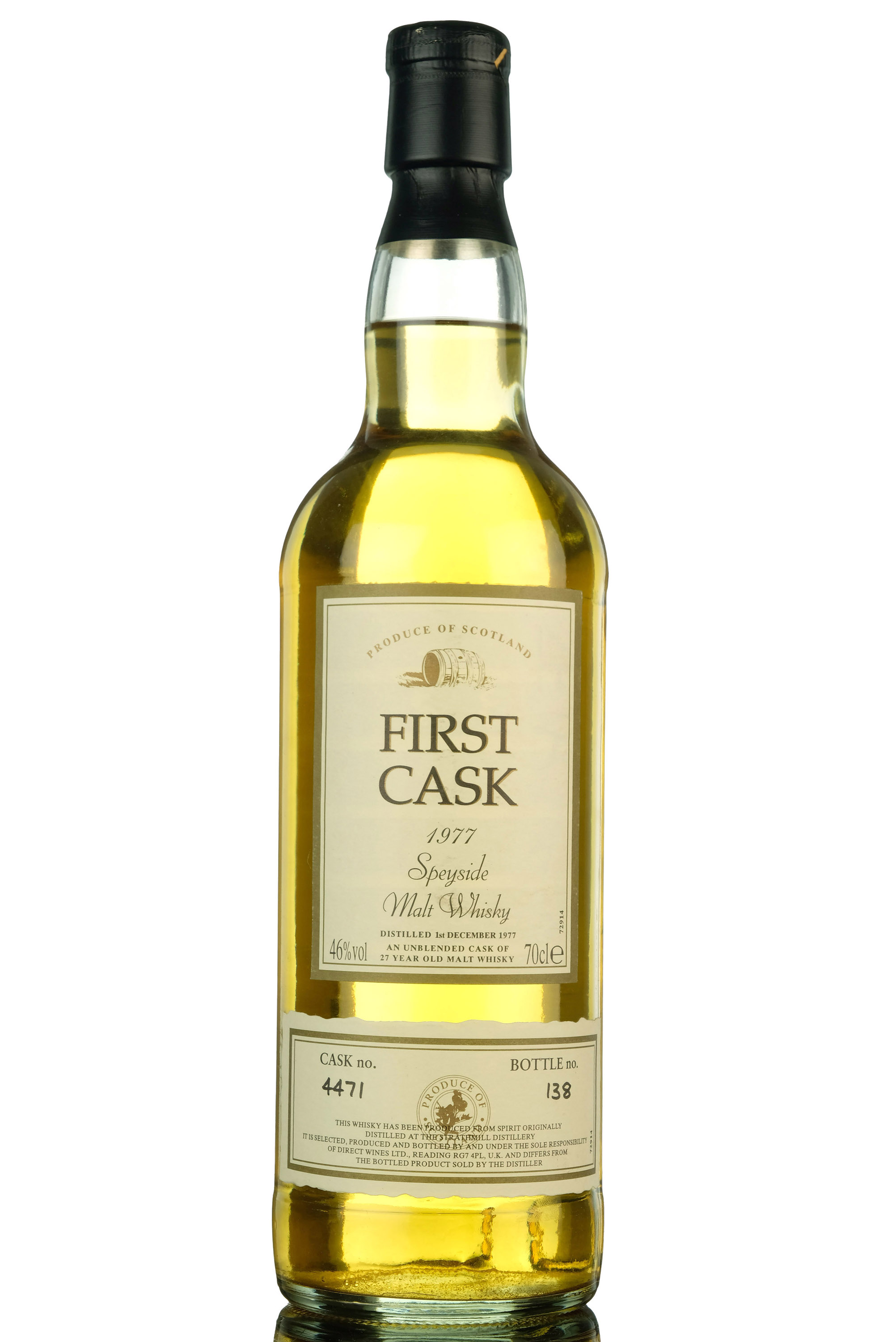 Strathmill 1977 - 27 Year Old - First Cask - Single Cask 4471