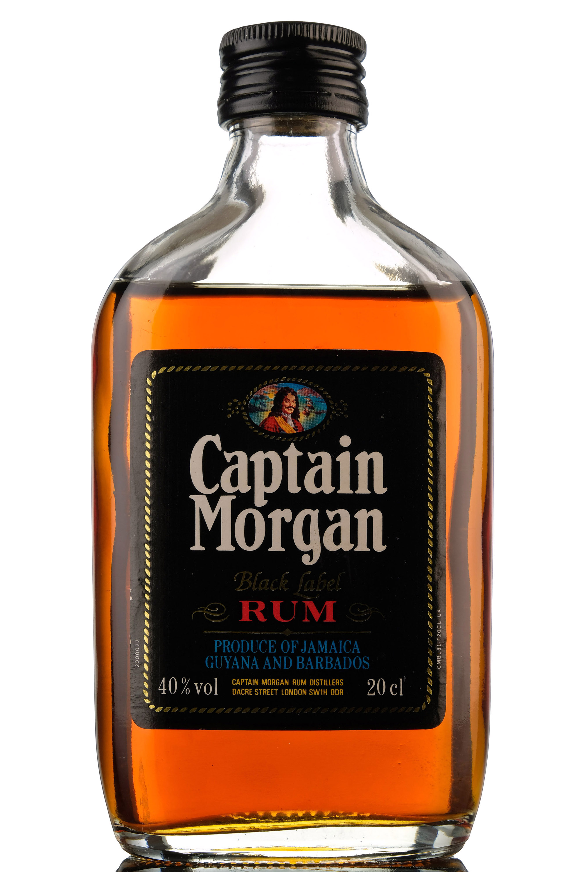 Captain Morgan Black Label Rum - Quarter Bottle