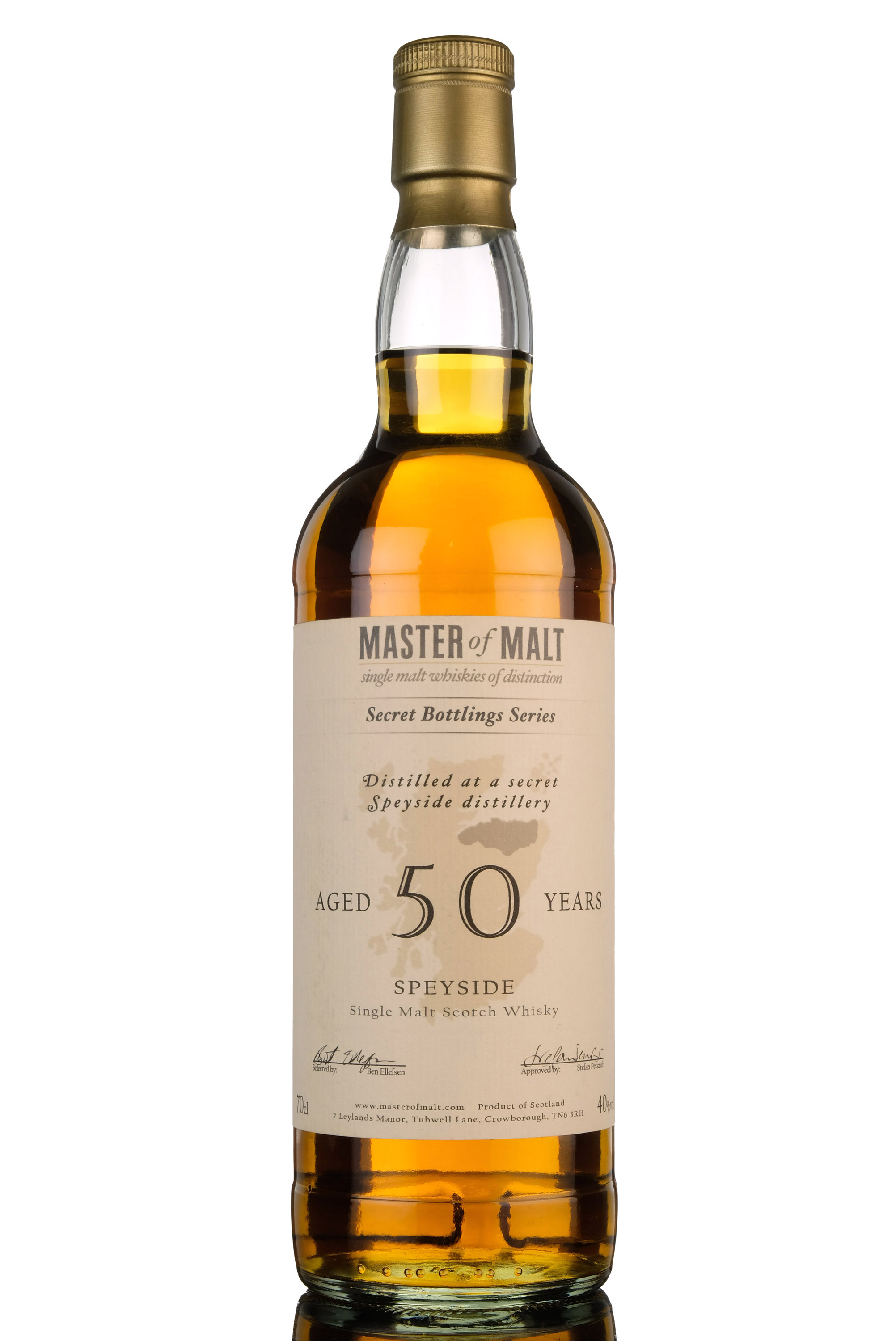 Secret Speyside 50 Year Old - Master Of Malts - Secret Bottling Series