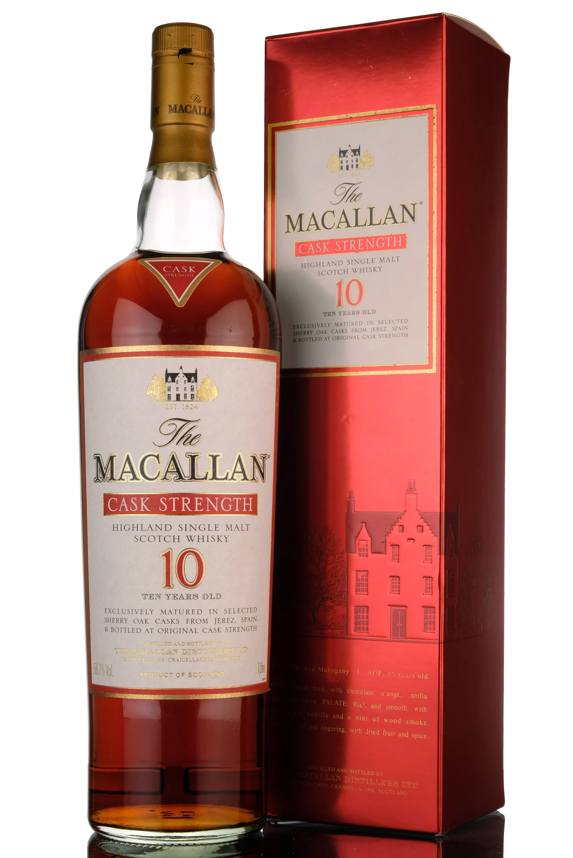 Macallan 10 Year Old - Sherry Cask - Cask Strength 58.1% - 1 Litre