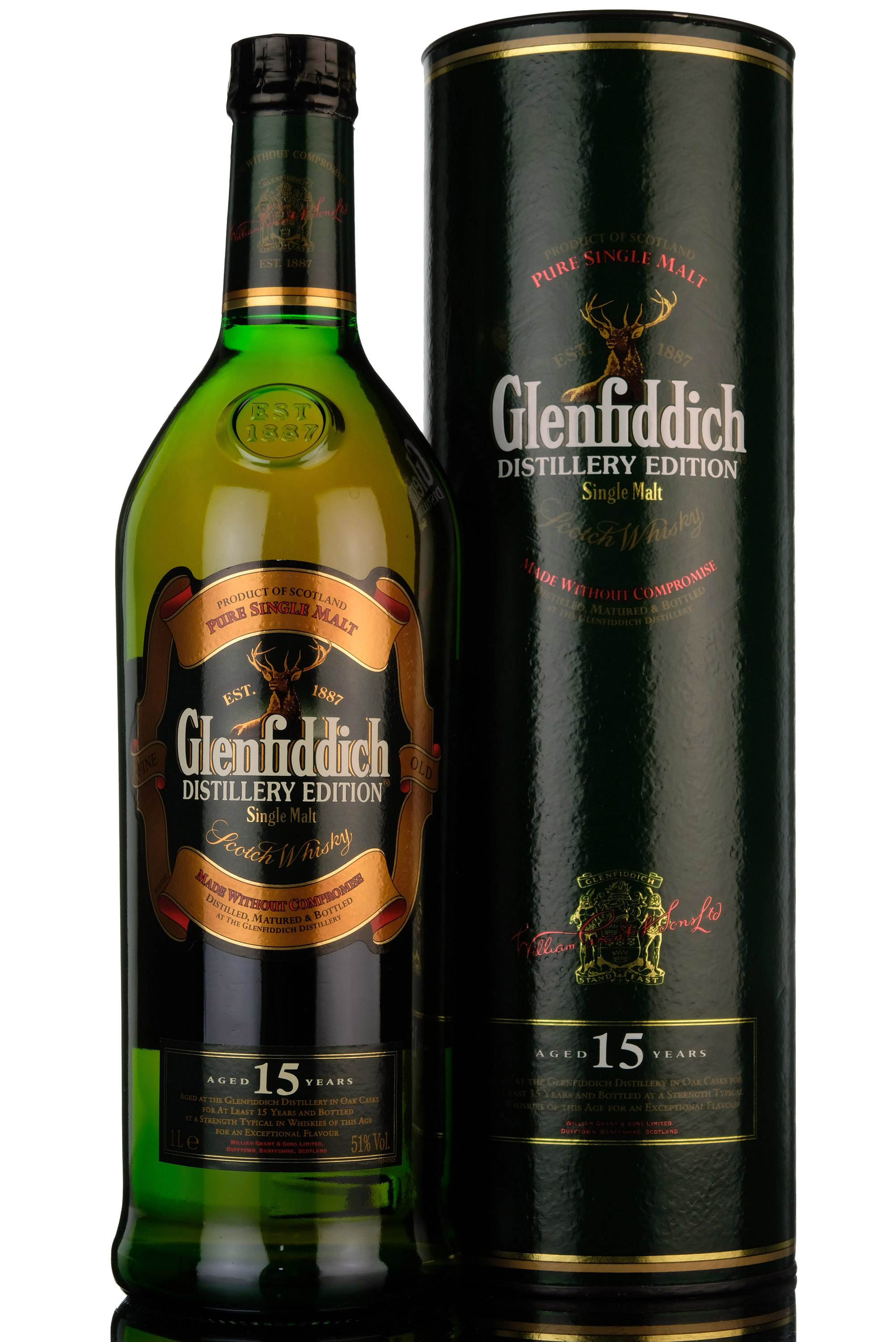 Glenfiddich 15 Year Old - Distillery Edition - 2000s - 1 Litre