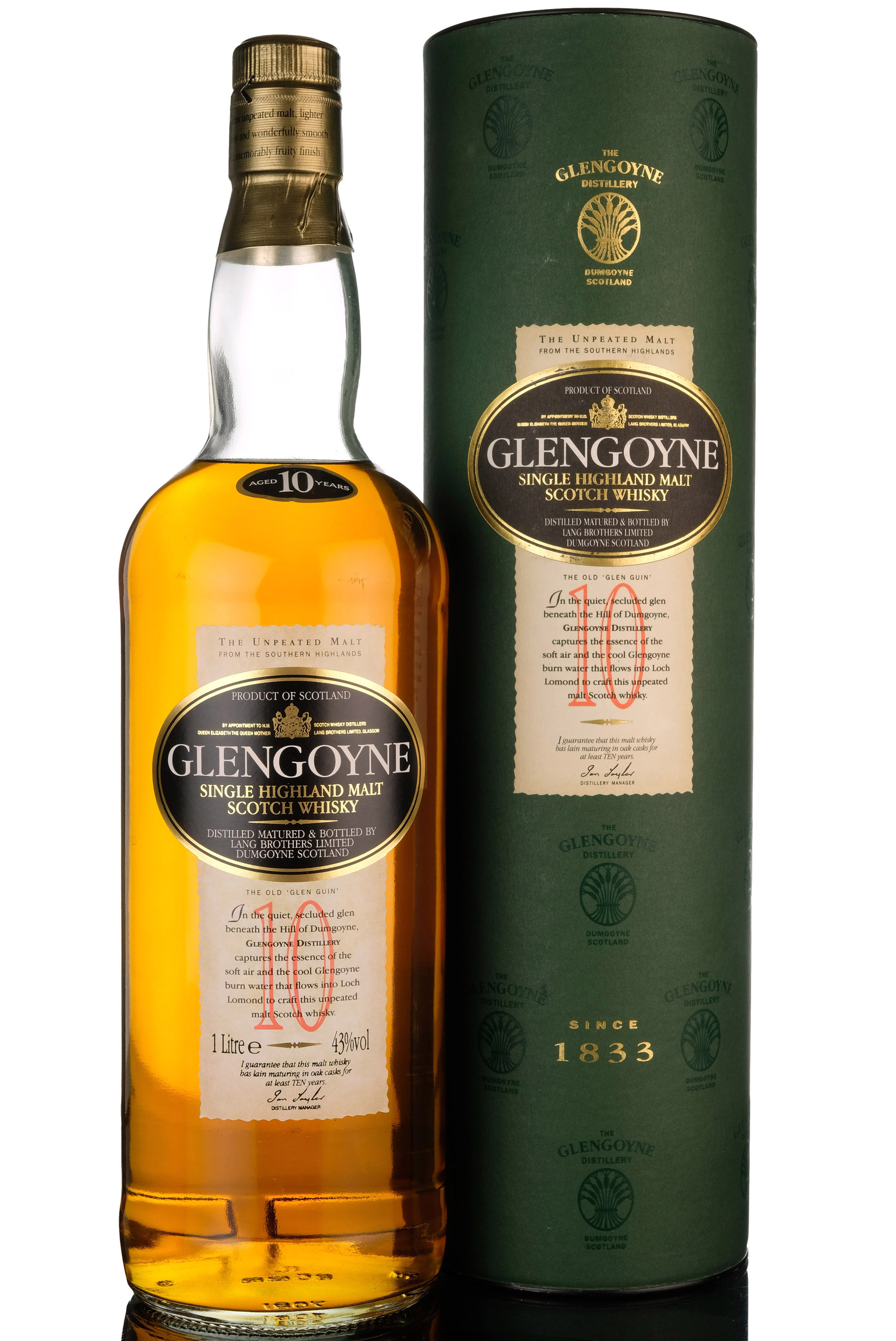 Glengoyne 10 Year Old - Circa 2000 - 1 Litre