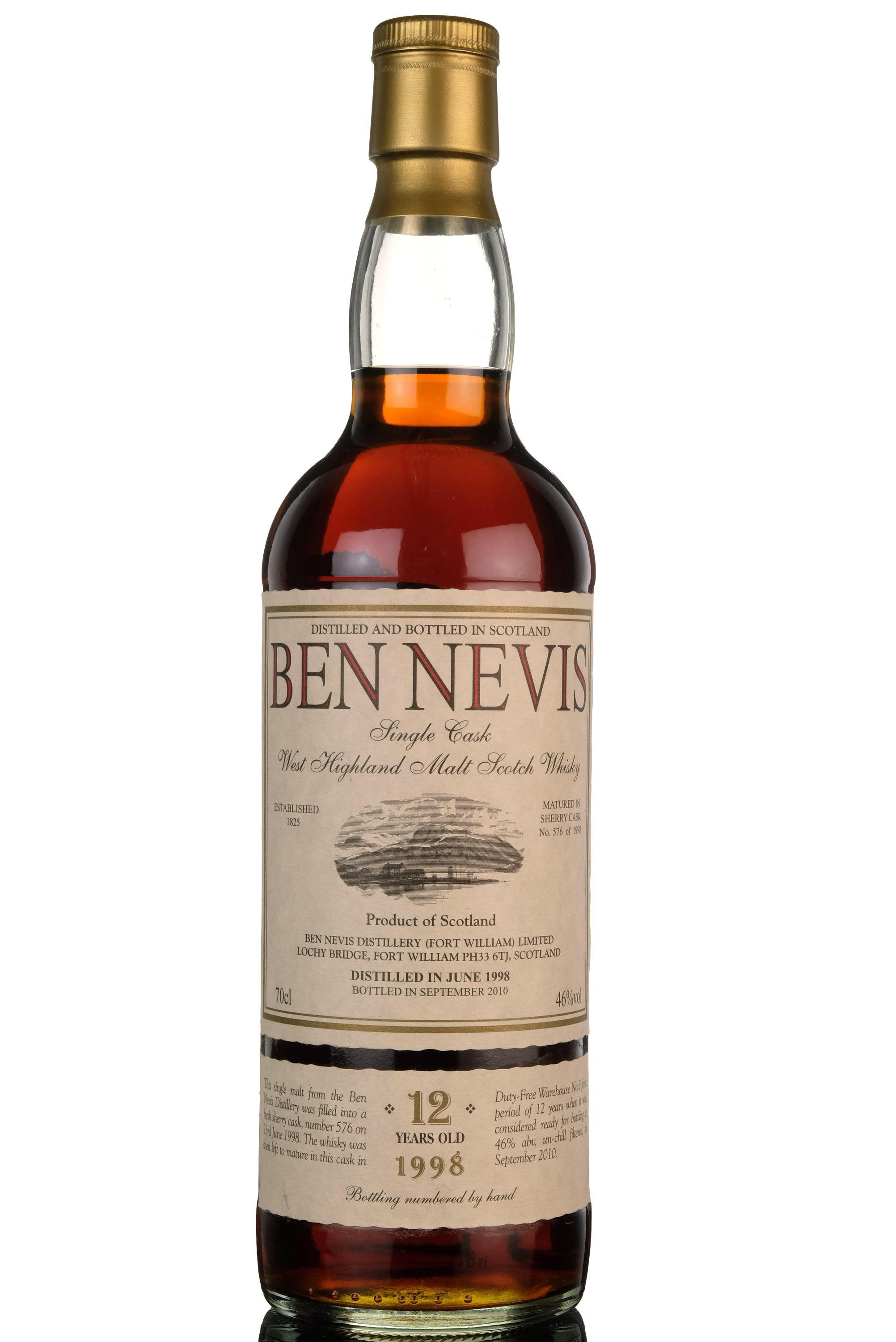Ben Nevis 1998-2010 - 12 Year Old - Single Cask 576