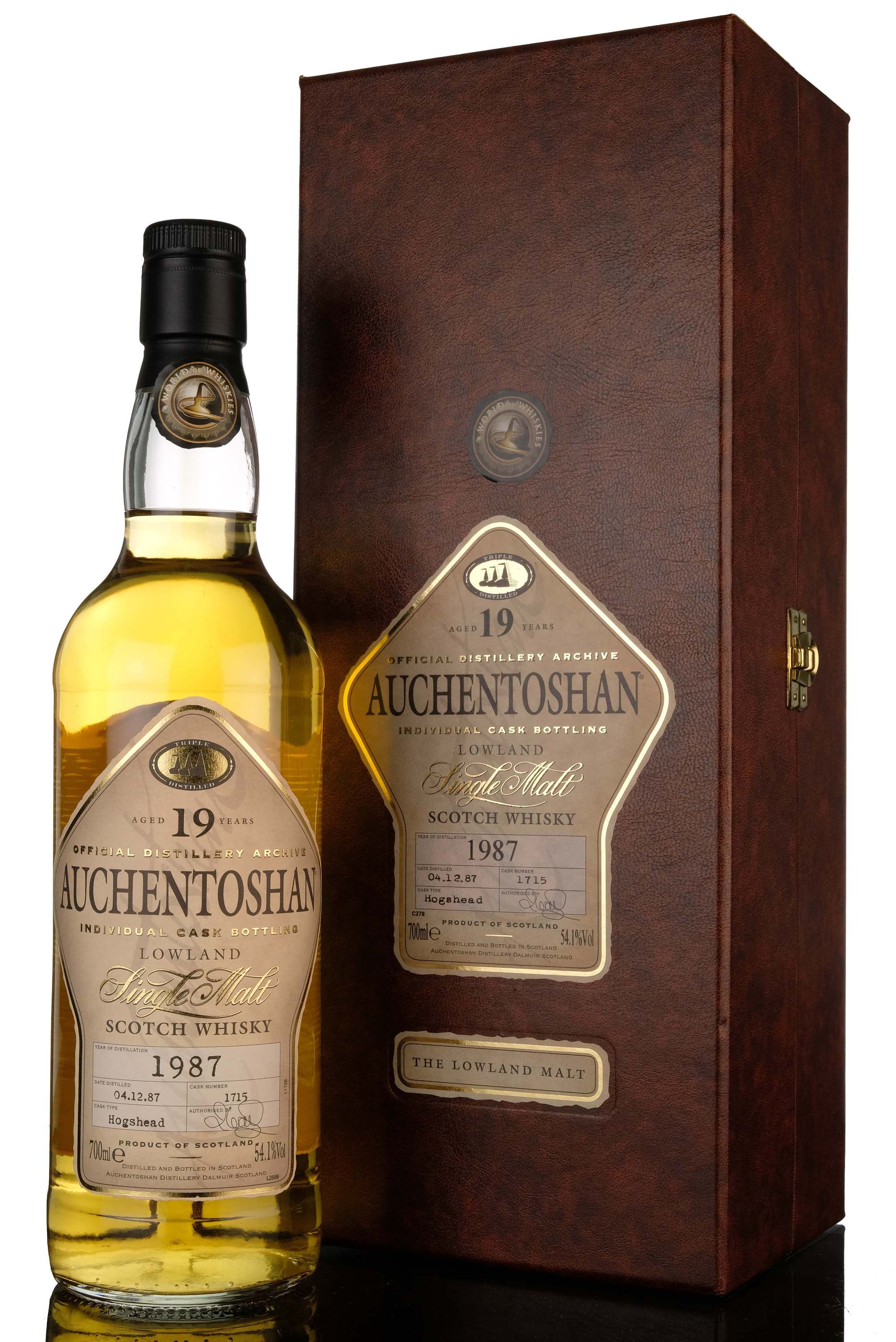 Auchentoshan 1987 - 19 Year Old - Single Cask 1715 - World Of Whiskies Exclusive